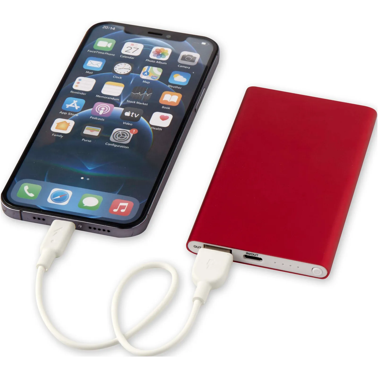 Powerbank C Pep Rosso dettaglio 1