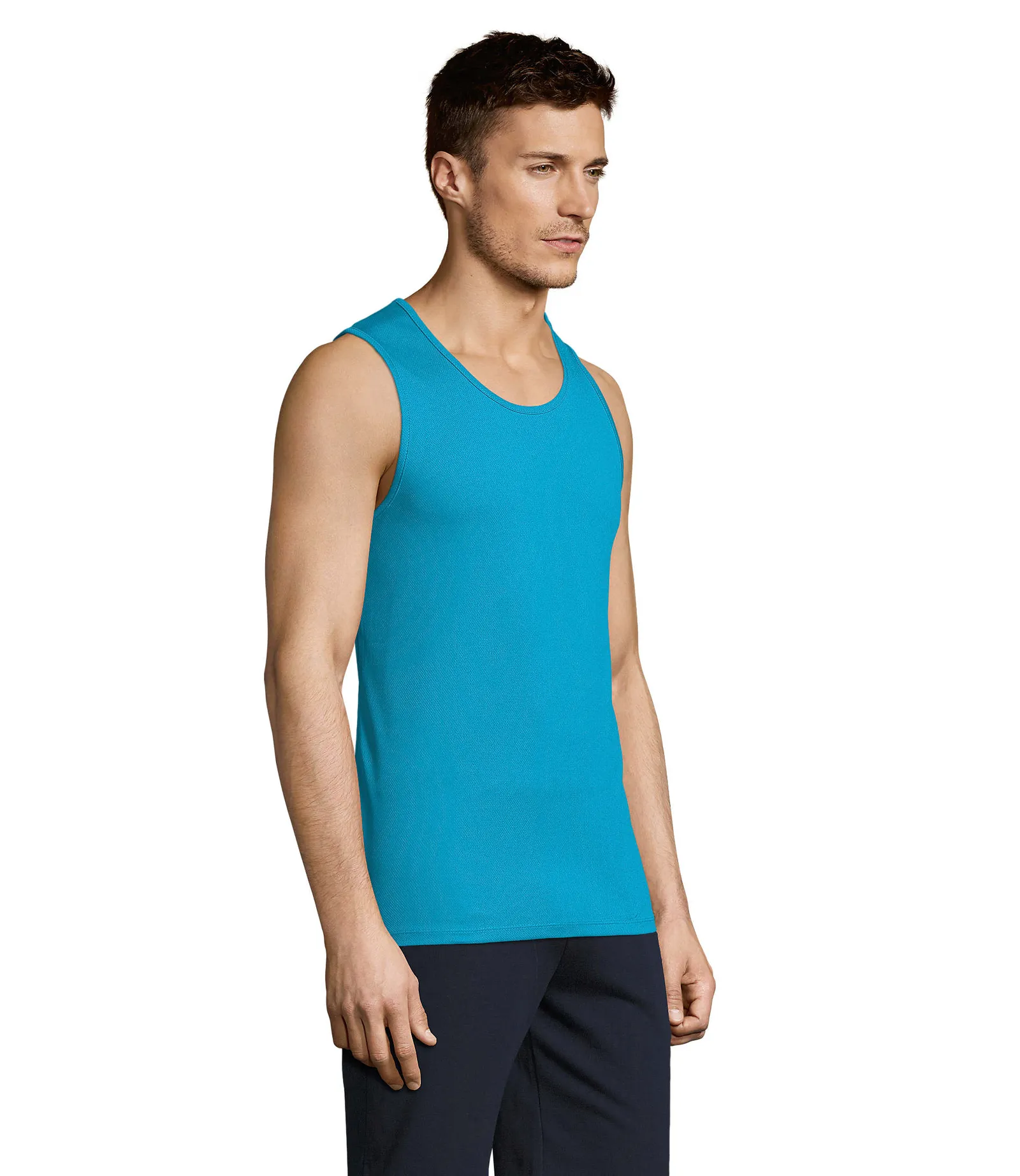 Sporty TT Men Acqua indossata lato