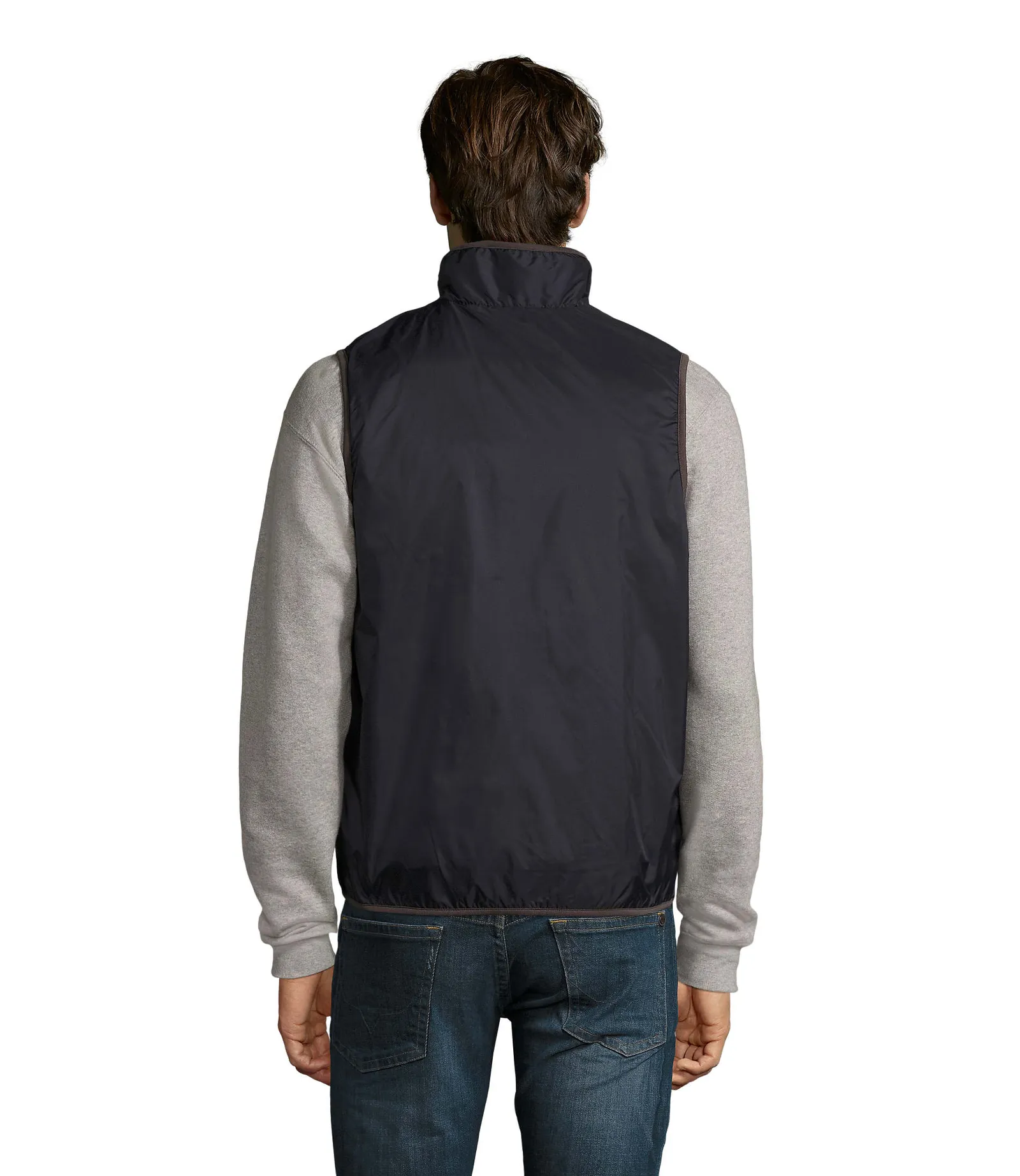 Gilet SOL'S Winner, Navy, su modello, retro