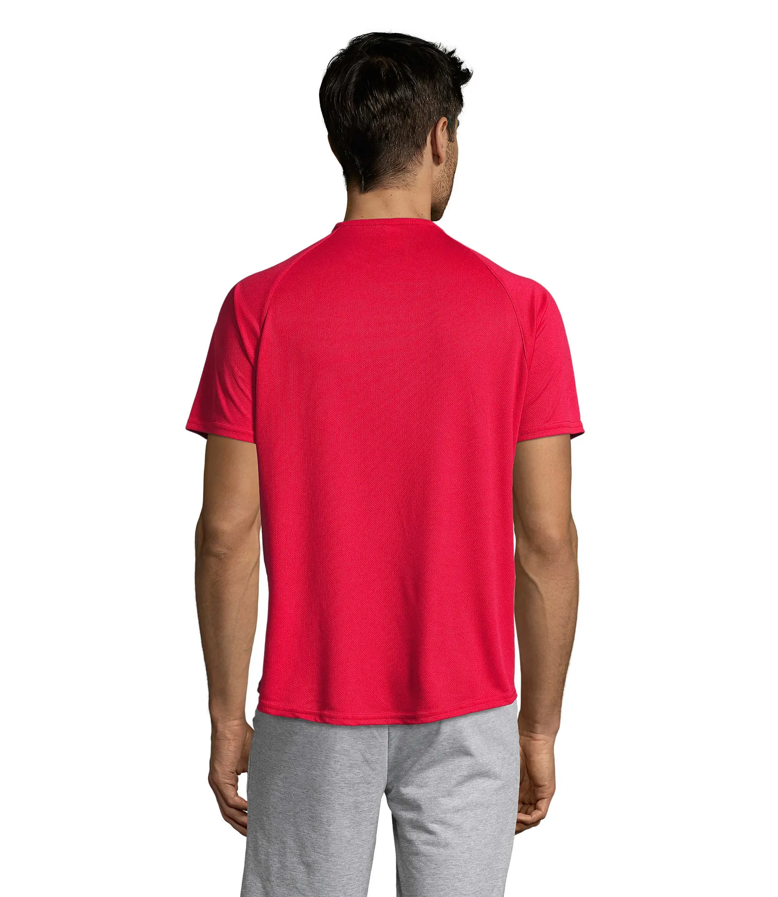 Sporty Rosso indossata retro