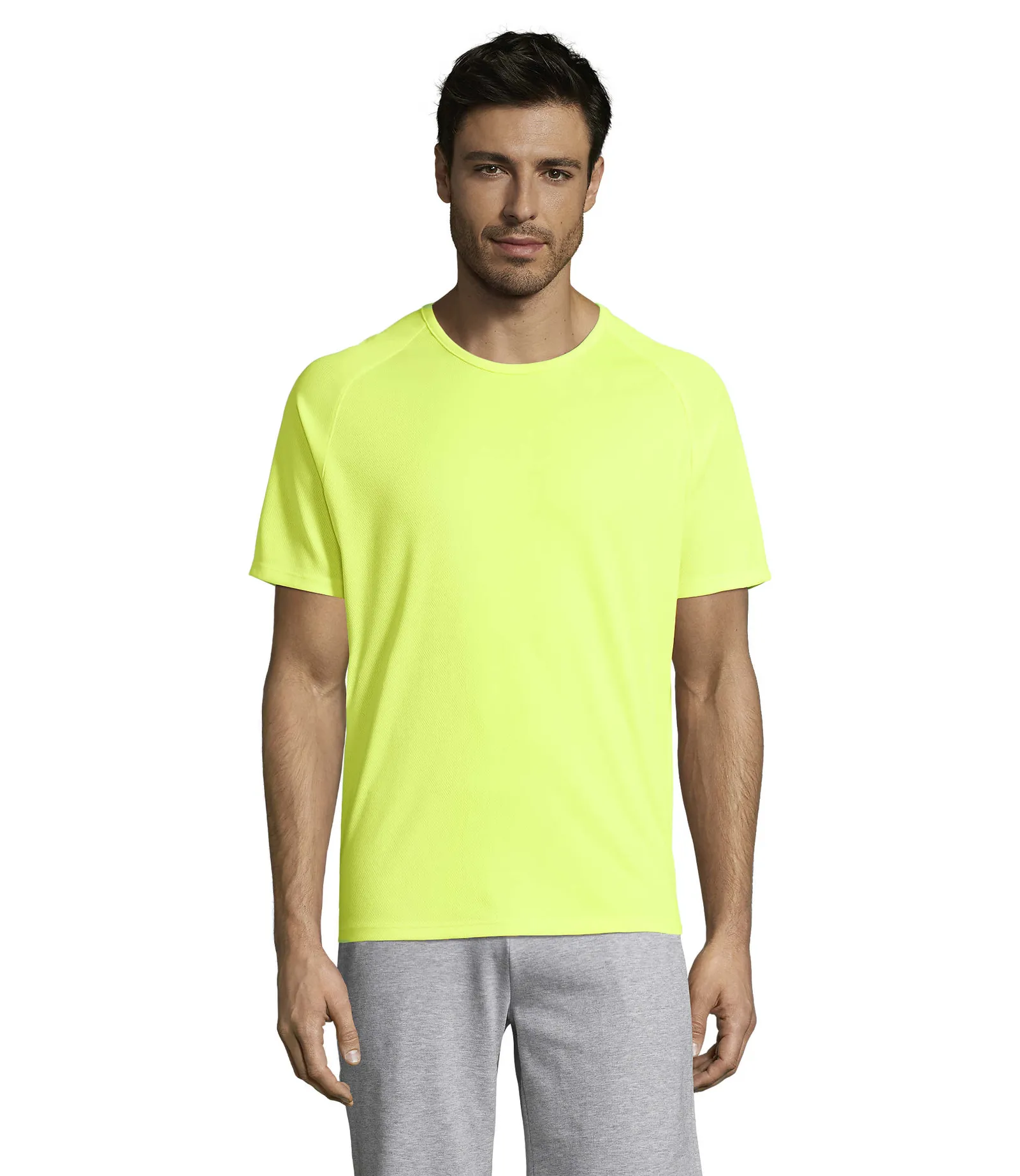 Sporty Giallo fluo indossata fronte