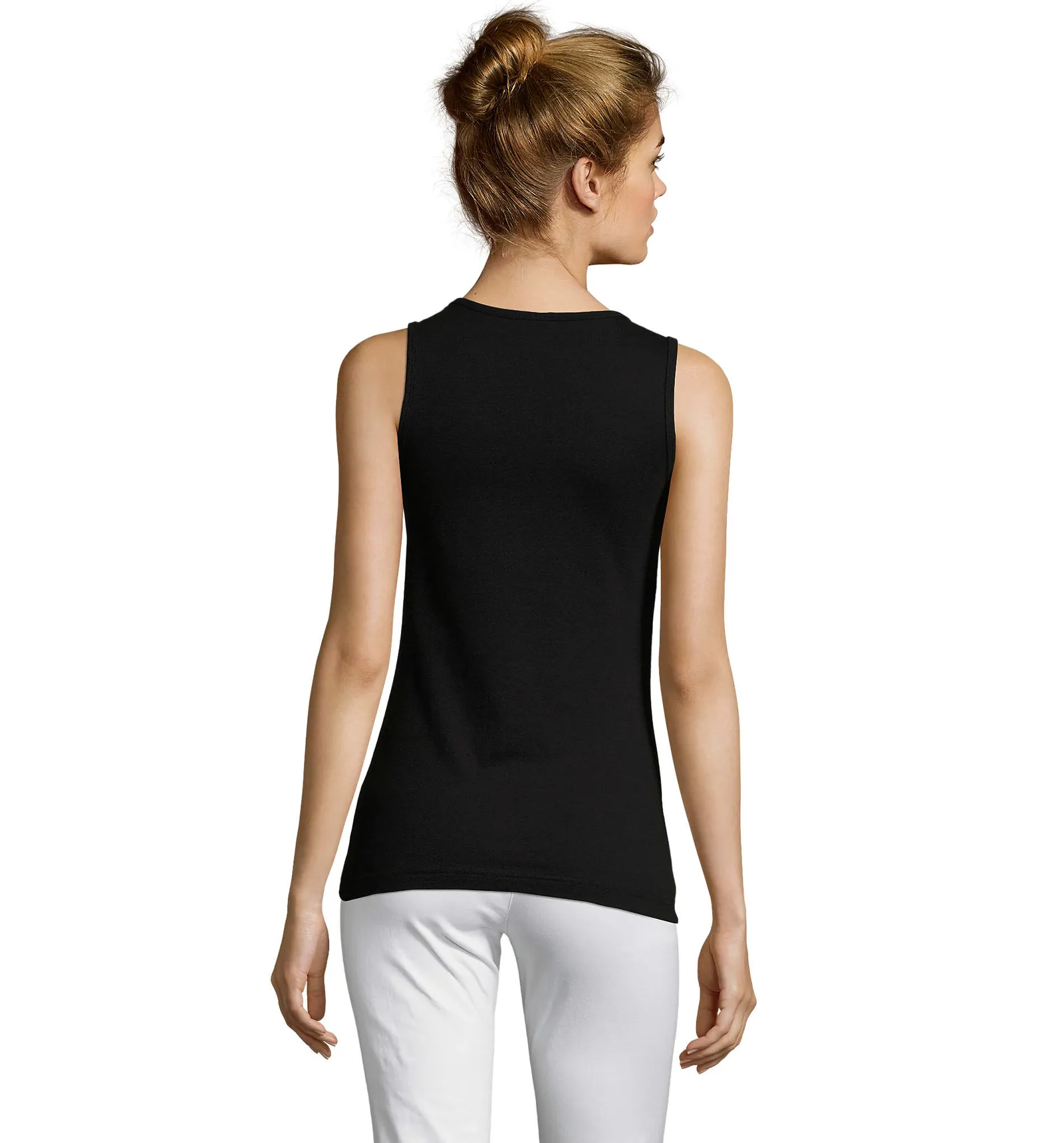 Canotta SOL'S Jane, Deep black, su modello, retro