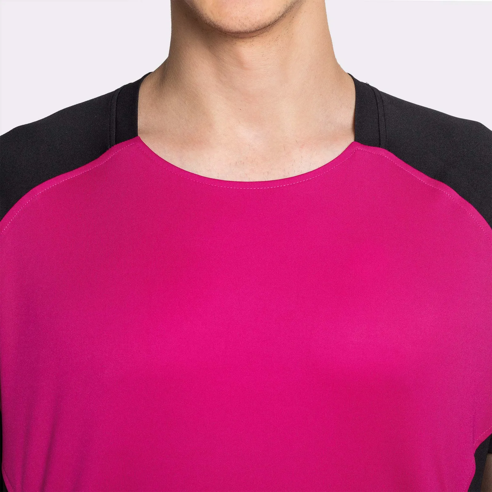 T-shirt tecnica Roly Bugatti, Fucsia/Nero, dettaglio