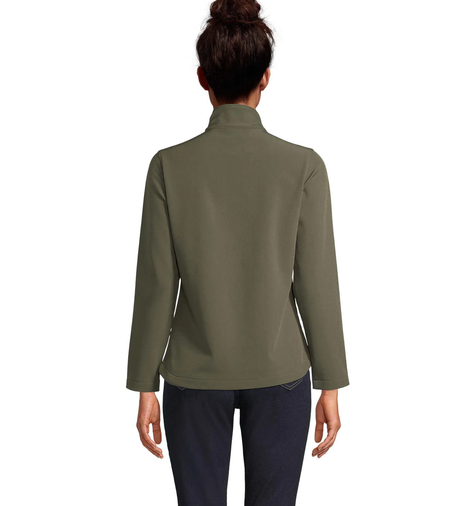 Softshell SOL'S Race Women, Army, su modello, retro