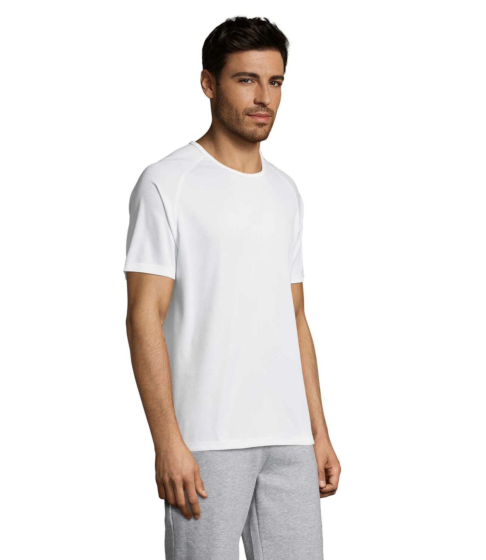 Sporty Bianco indossata lato