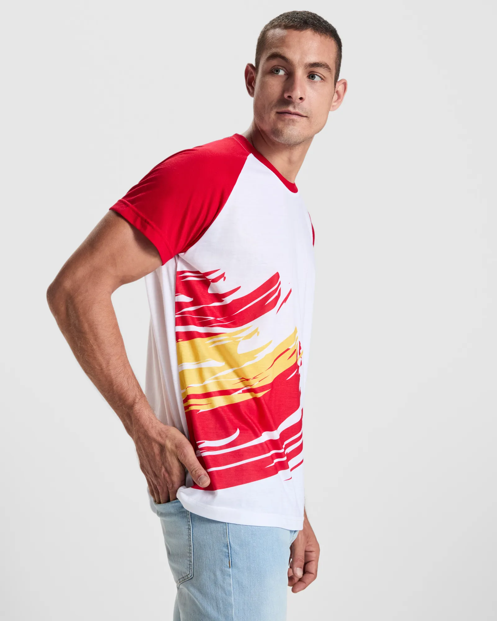 T-shirt tecnica Roly Forza, Spagna, dettaglio
