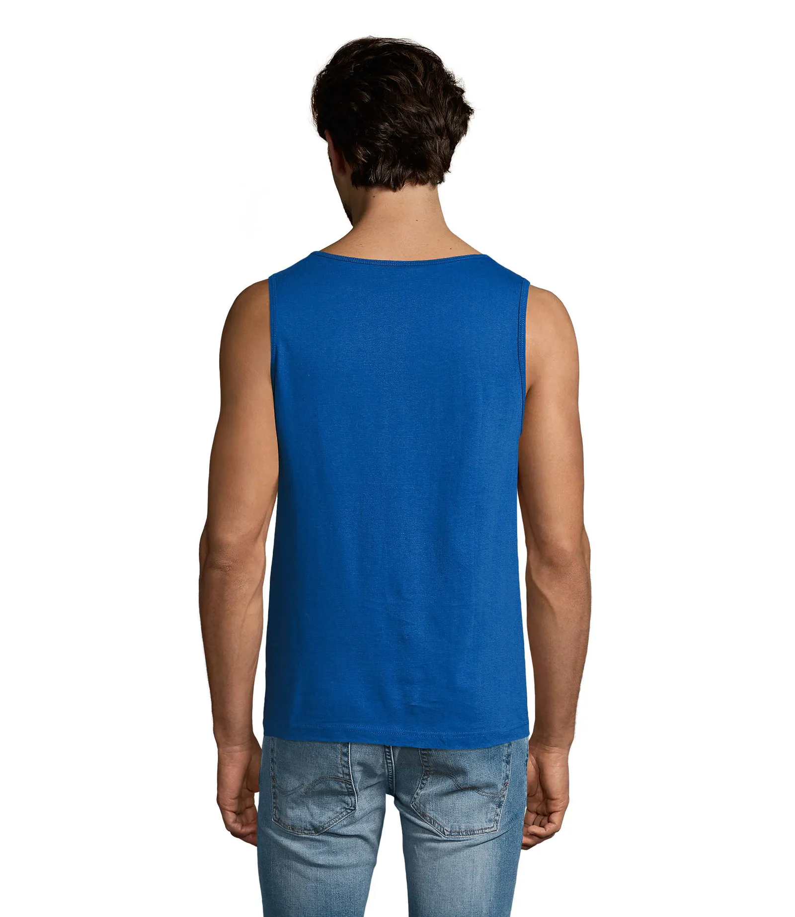 Canotta SOL'S Justin, Royal blue, su modello, retro
