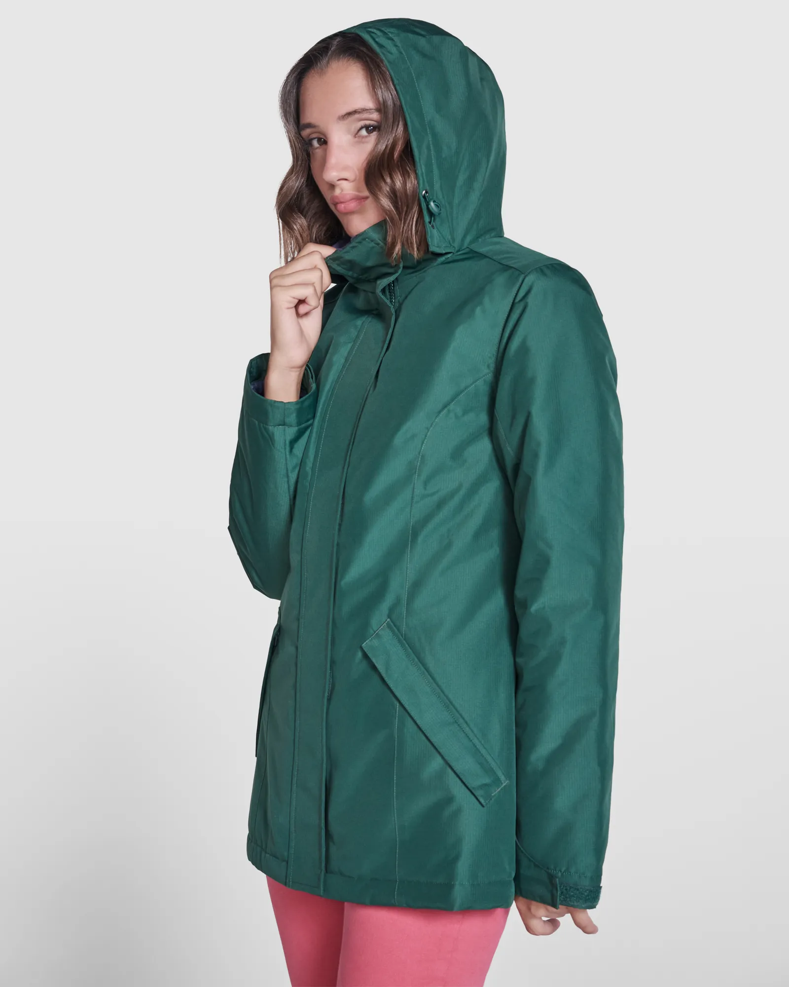Parka Roly America Woman, Verde Bottiglia, dettaglio 3