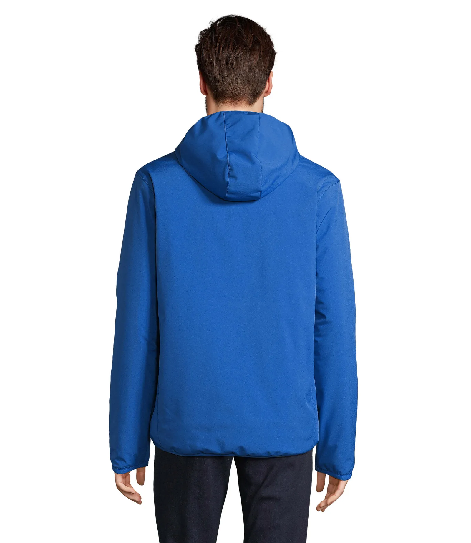 Softshell SOL'S Falcon Padded Men, Royal blue, su modello, retro