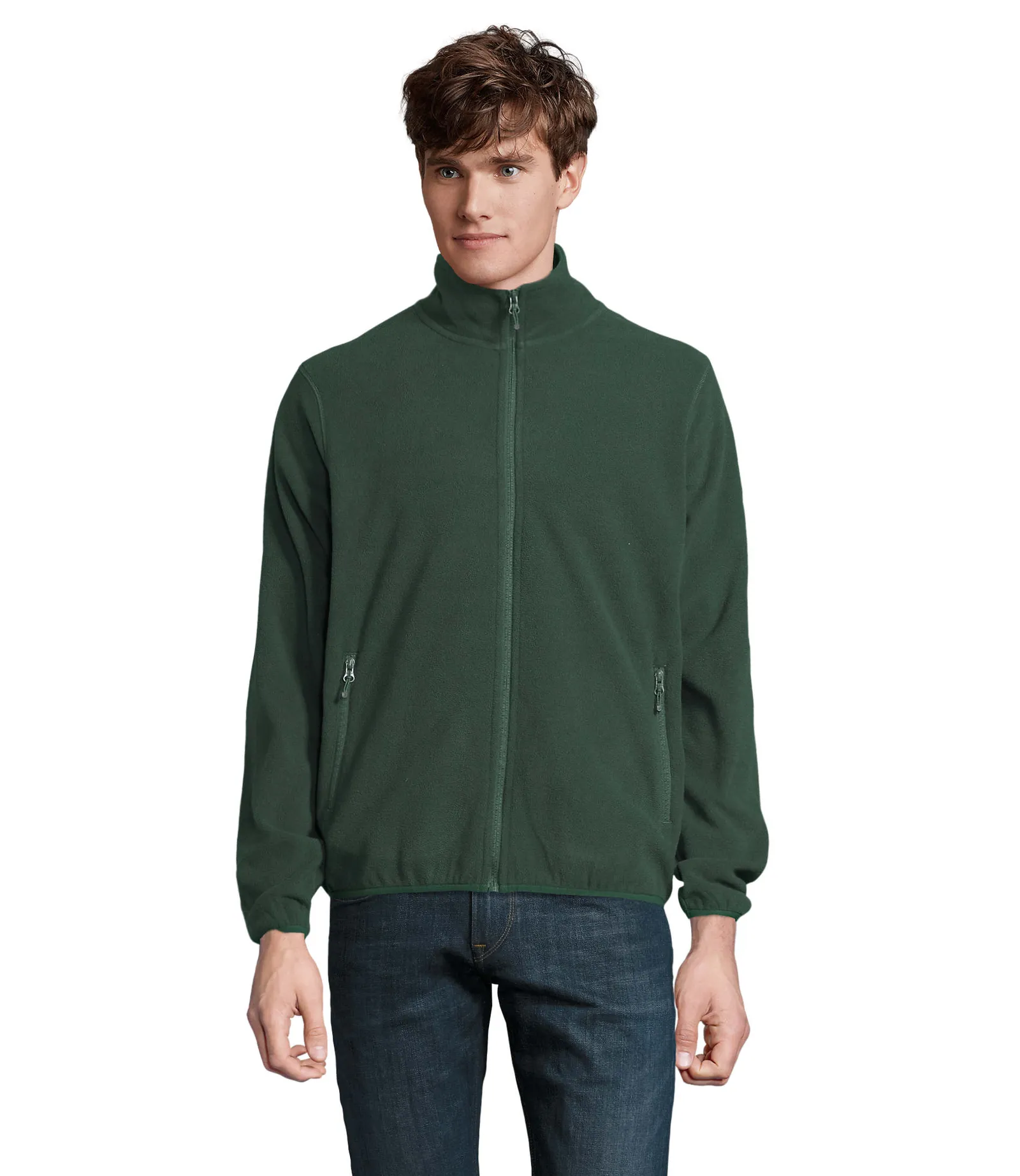 Pile SOL'S Factor Men, Forest green, su modello, fronte