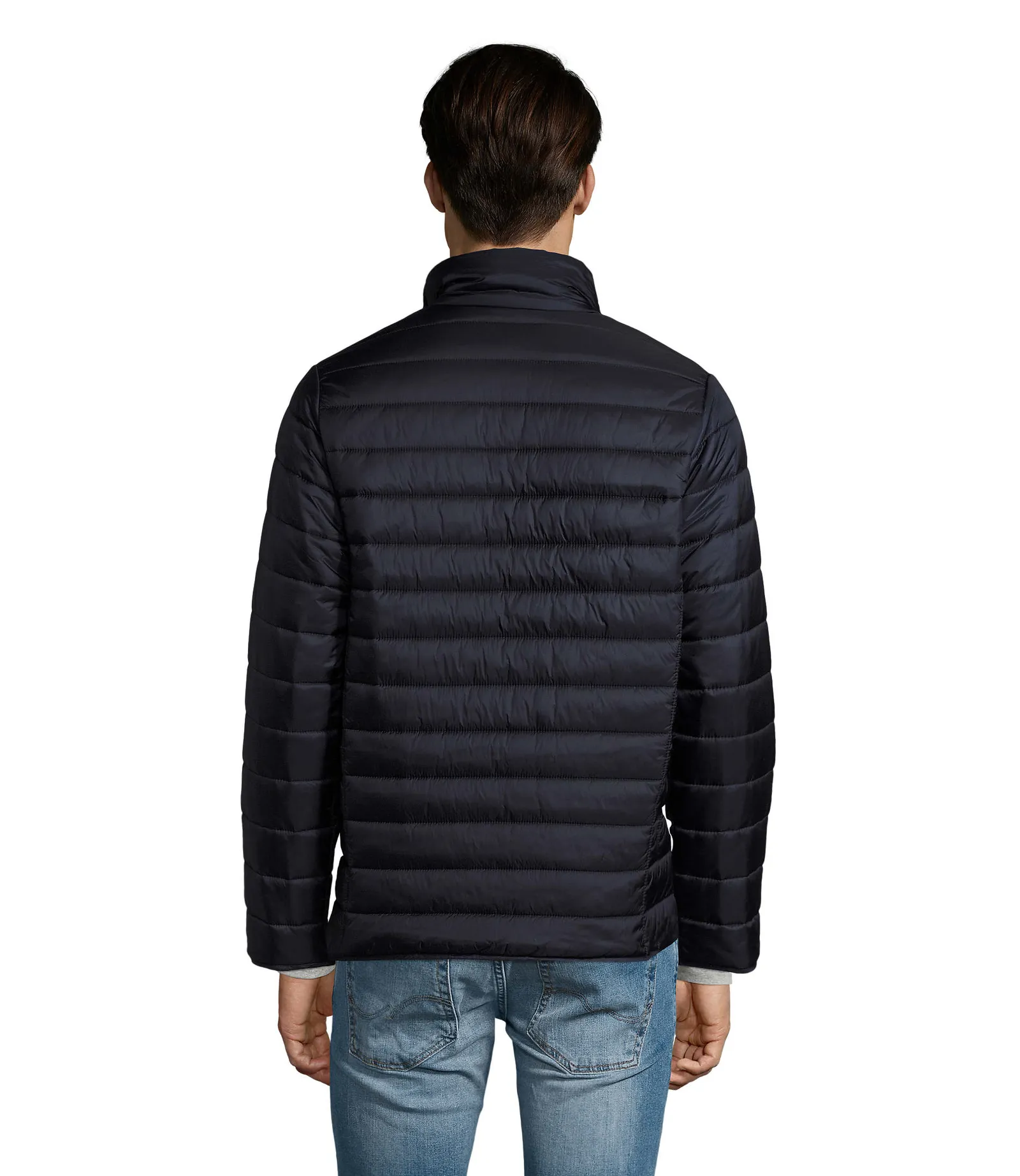 Giubbotto SOL'S Ride Men, Navy, su modello, retro
