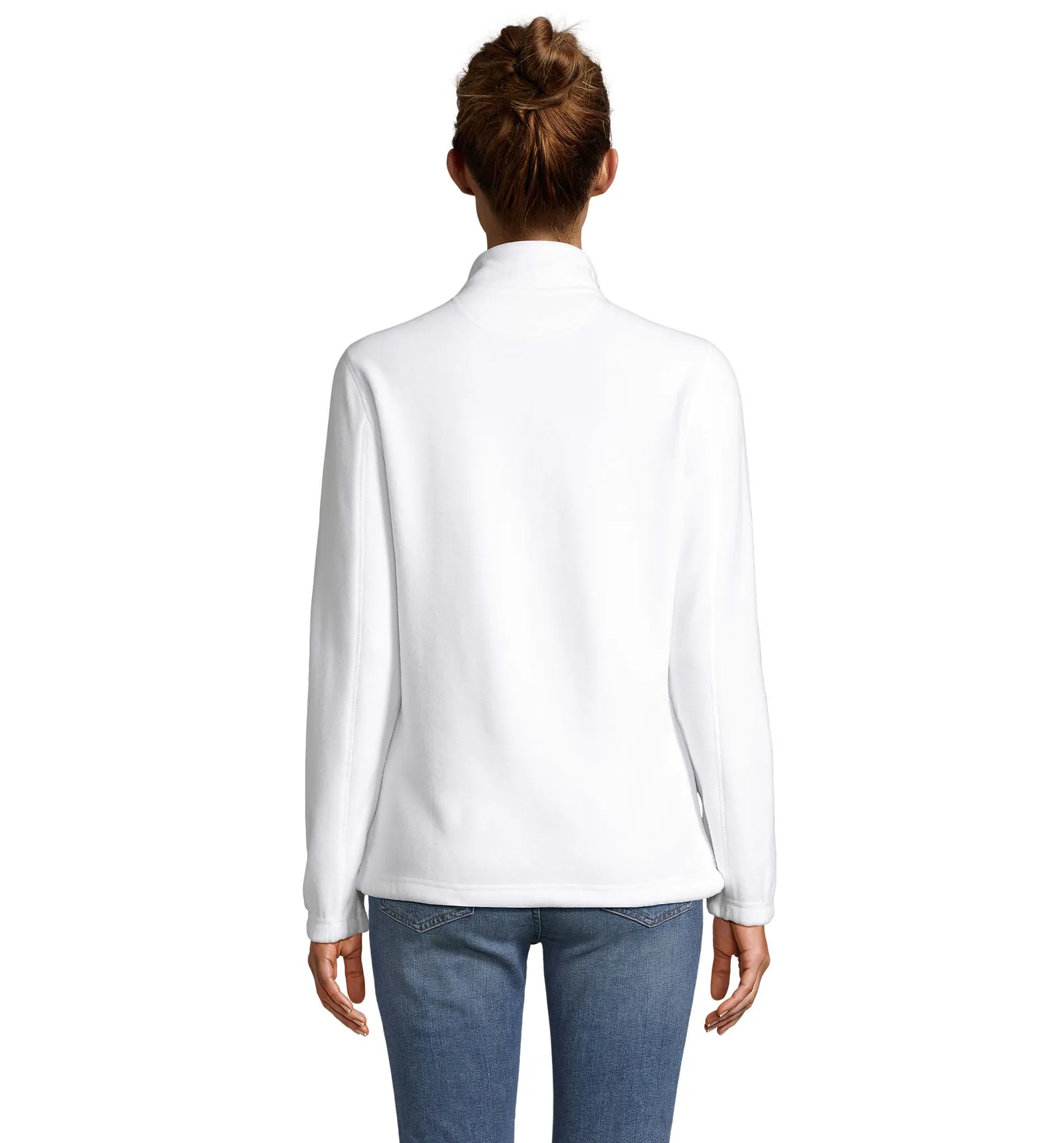 Pile SOL'S North Women, White, su modello, retro