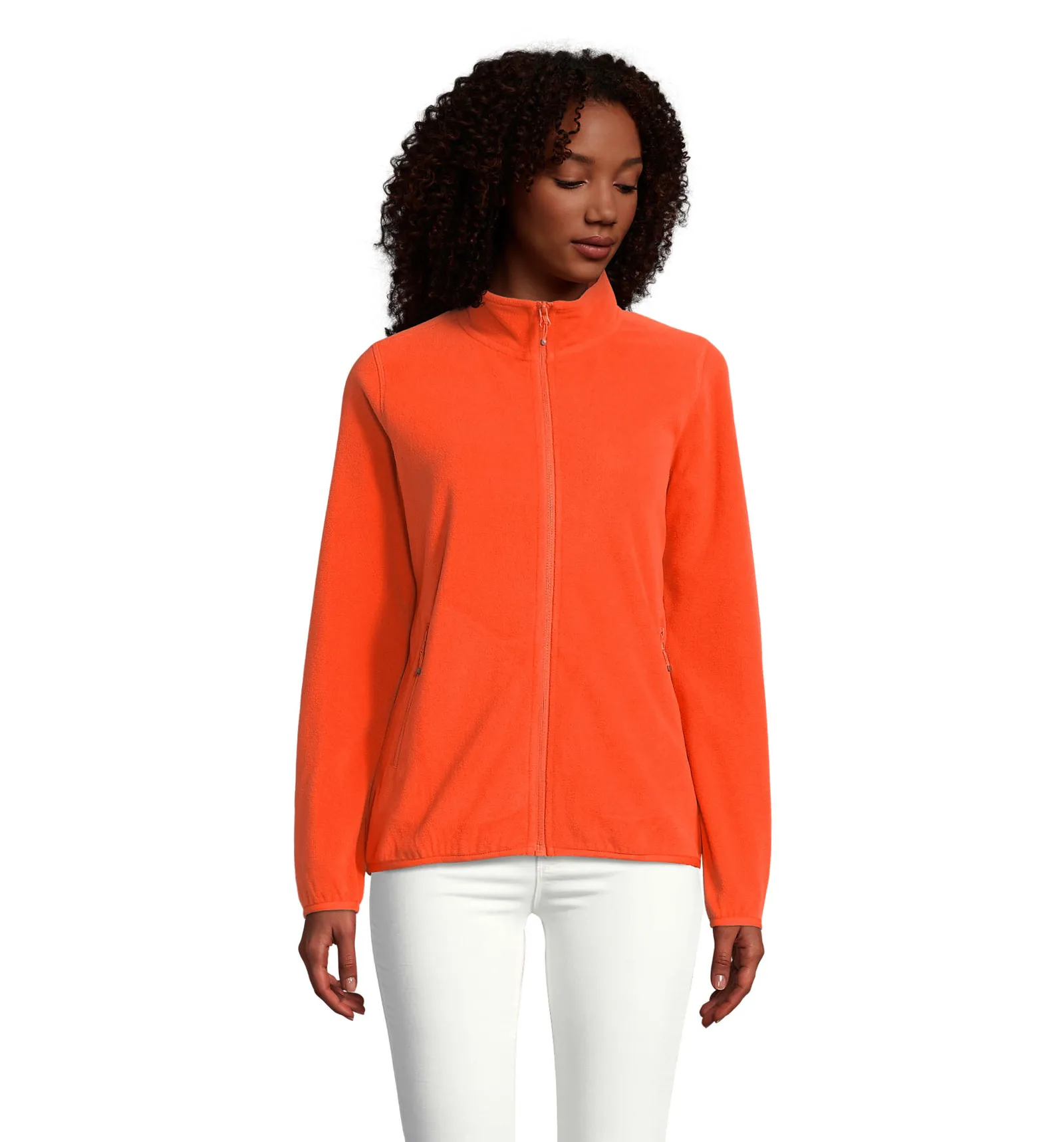 Pile SOL'S Factor Women, Orange, su modello, fronte