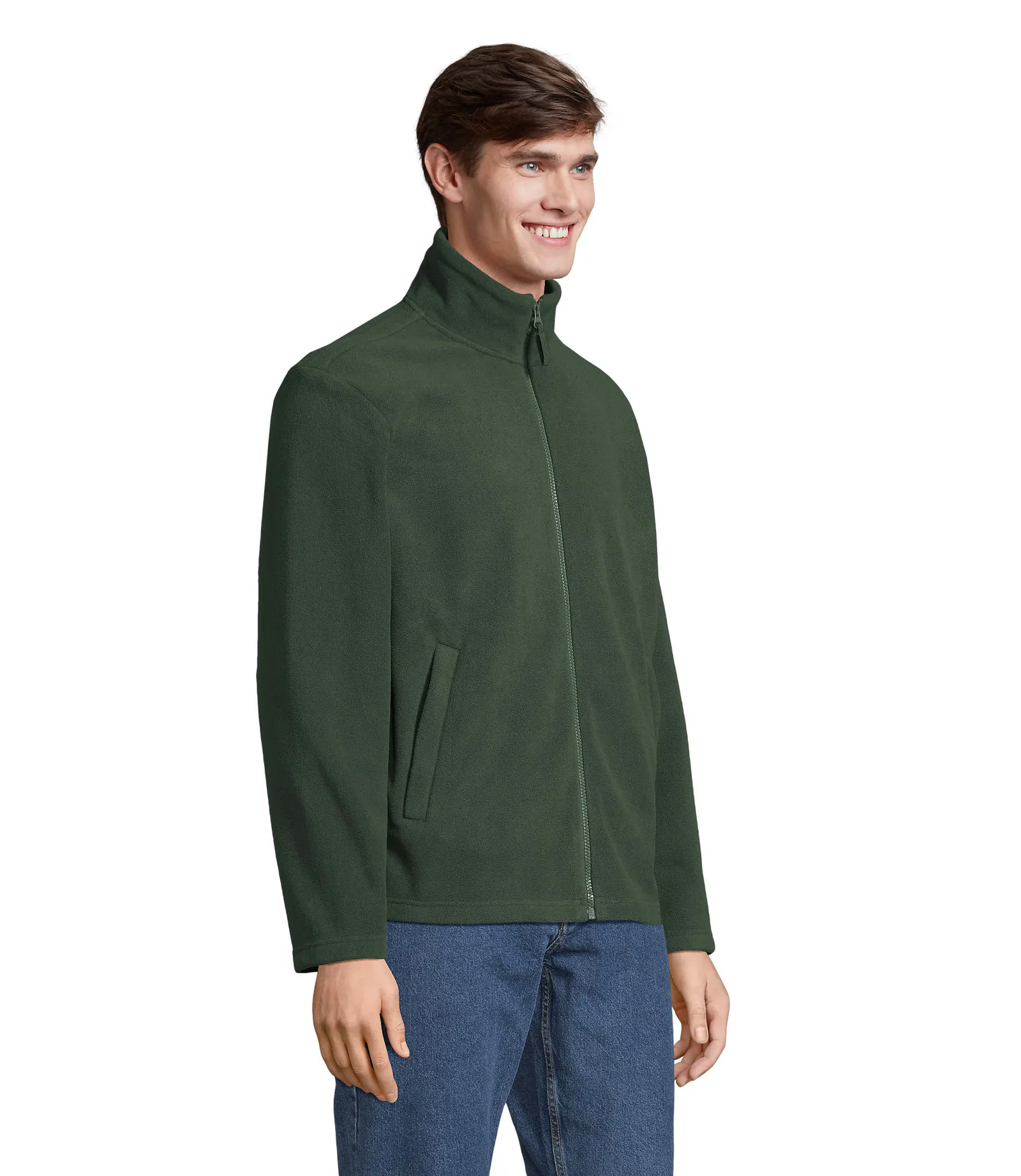 Pile SOL'S Nitro, Fir green, su modello, lato