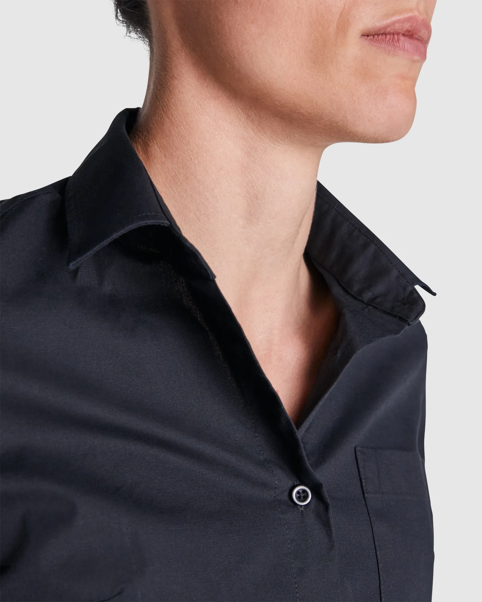 Camicia manica lunga Roly Moscu Woman, Nero, dettaglio 4