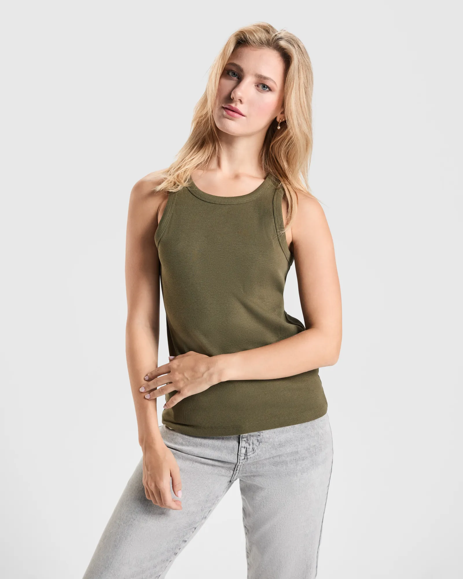 Canotta Roly Dribe, Verde Militar Scuro