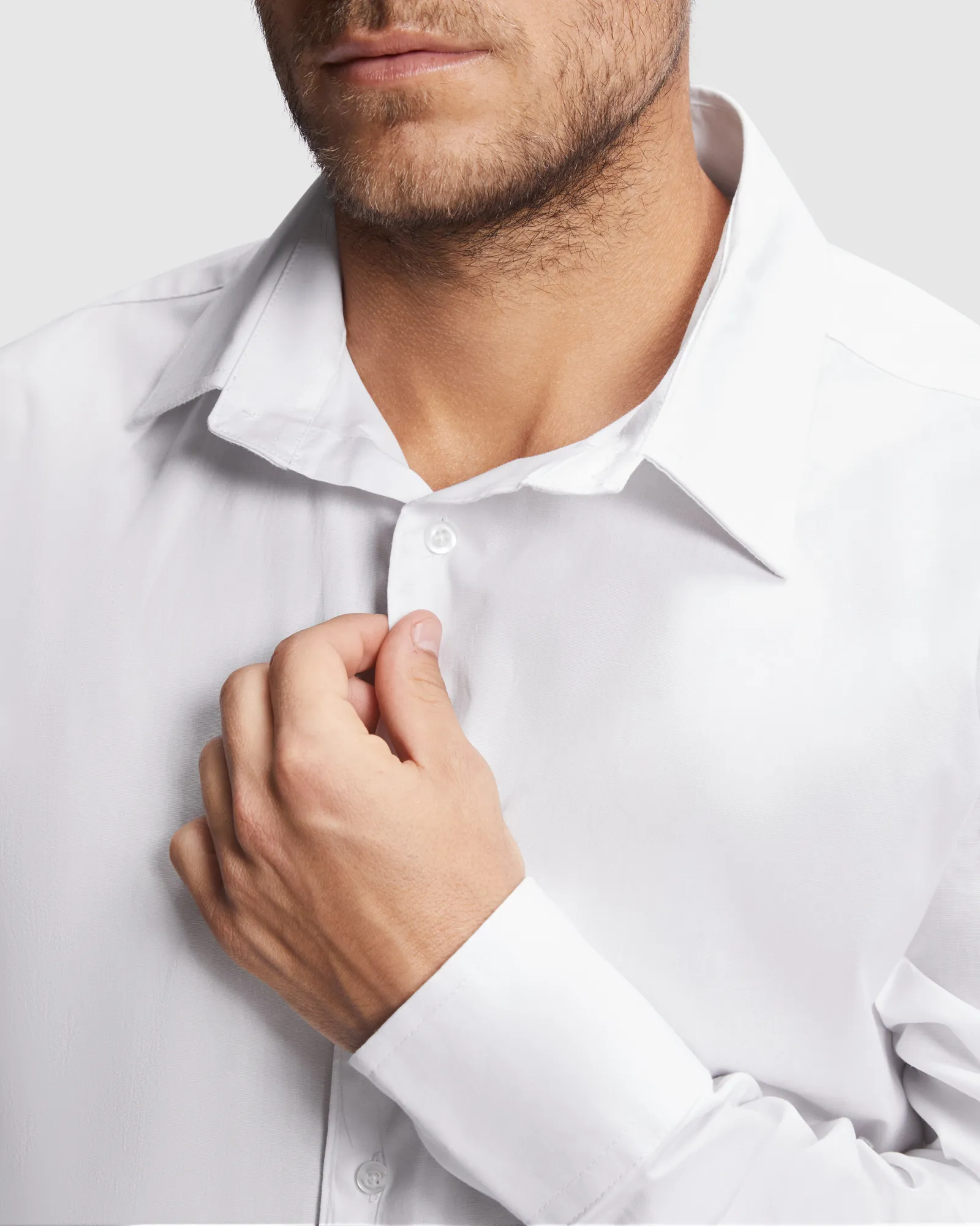Camicia manica lunga Roly Moscu, Bianco, dettaglio 2