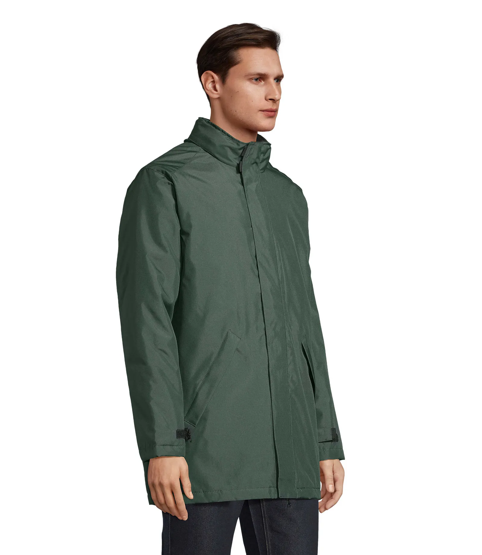 Parka SOL'S Robyn, Forest green, su modello, lato