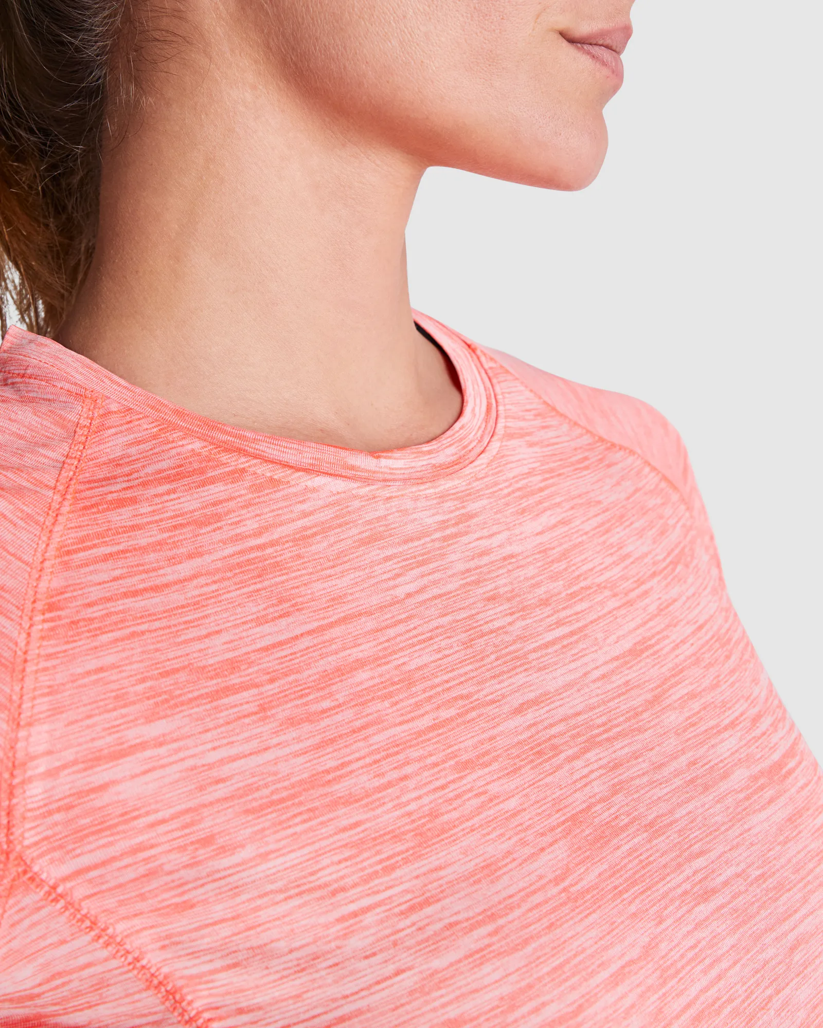 T-shirt tecnica Roly Austin Woman, Corallo Fluo Vigorè, dettaglio 4