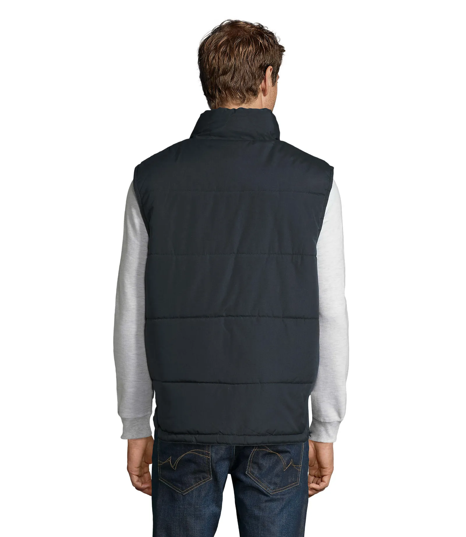 Gilet SOL'S Viper, Navy, su modello, retro