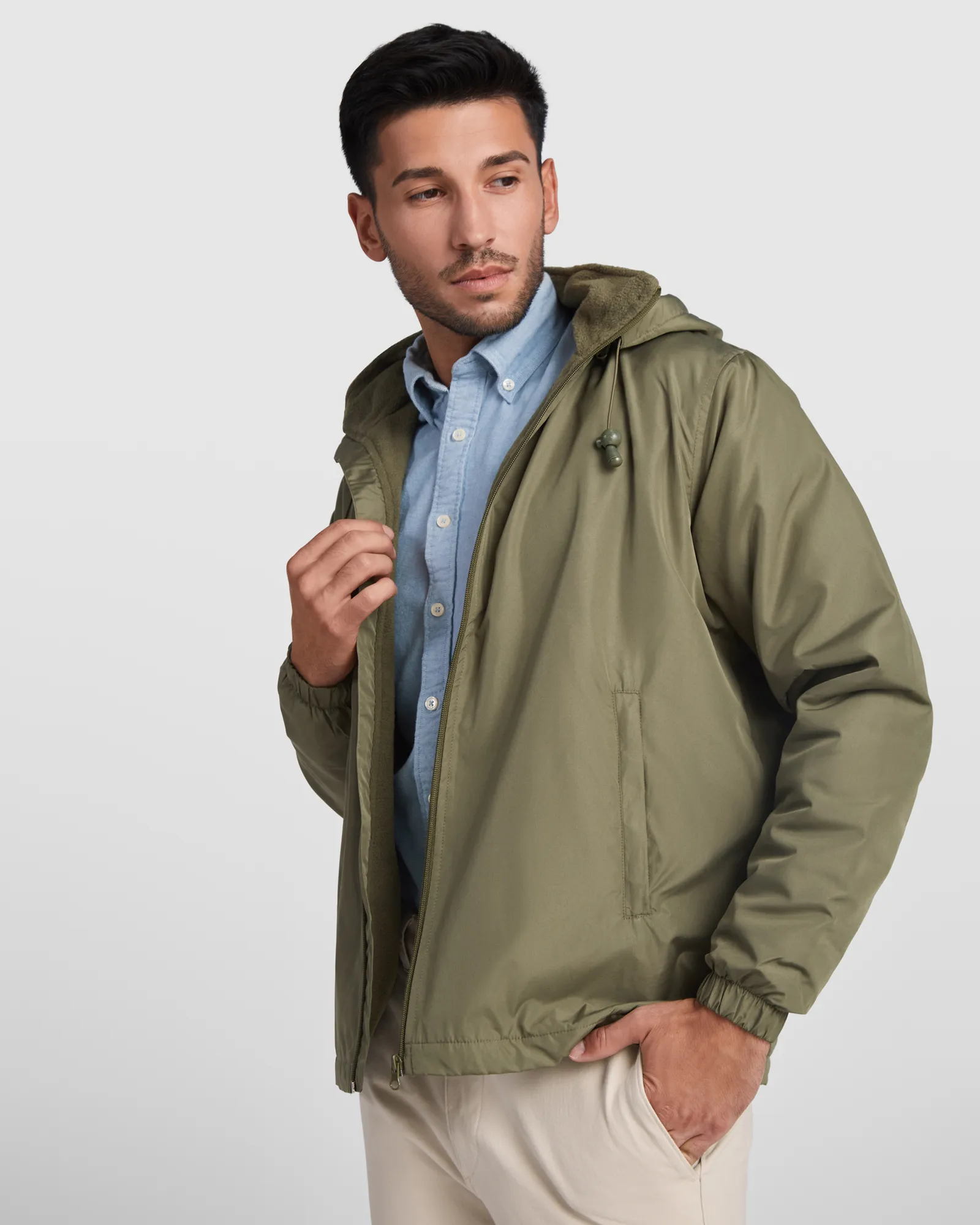 Giubbotto Roly Makalu, Verde Militare, dettaglio 4