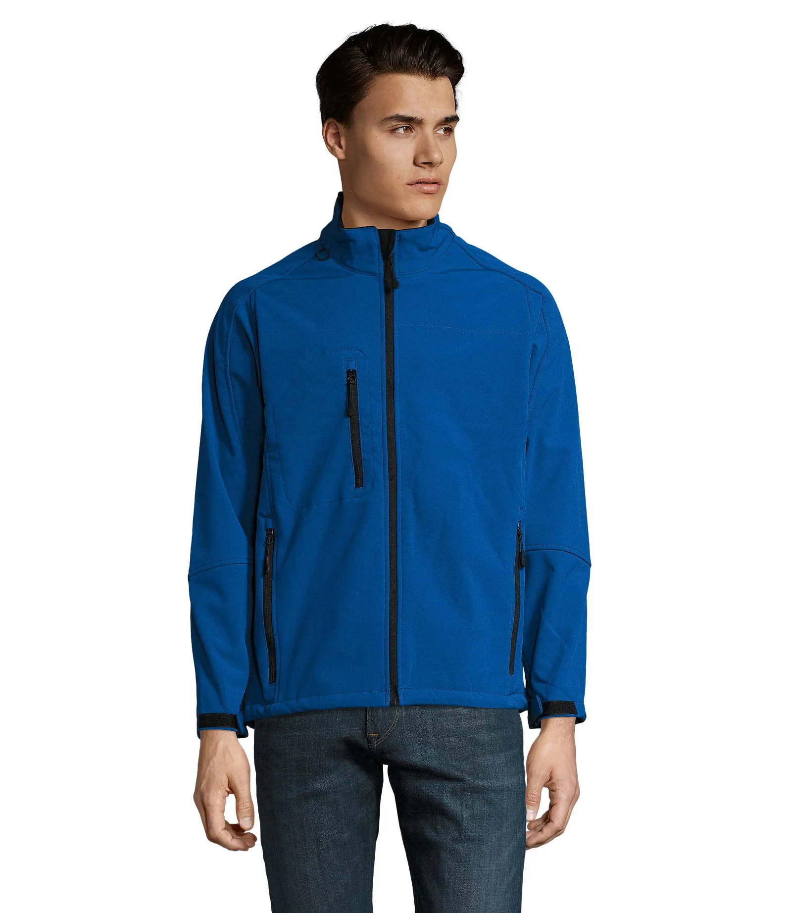 Softshell SOL'S Relax, Royal blue, su modello, fronte