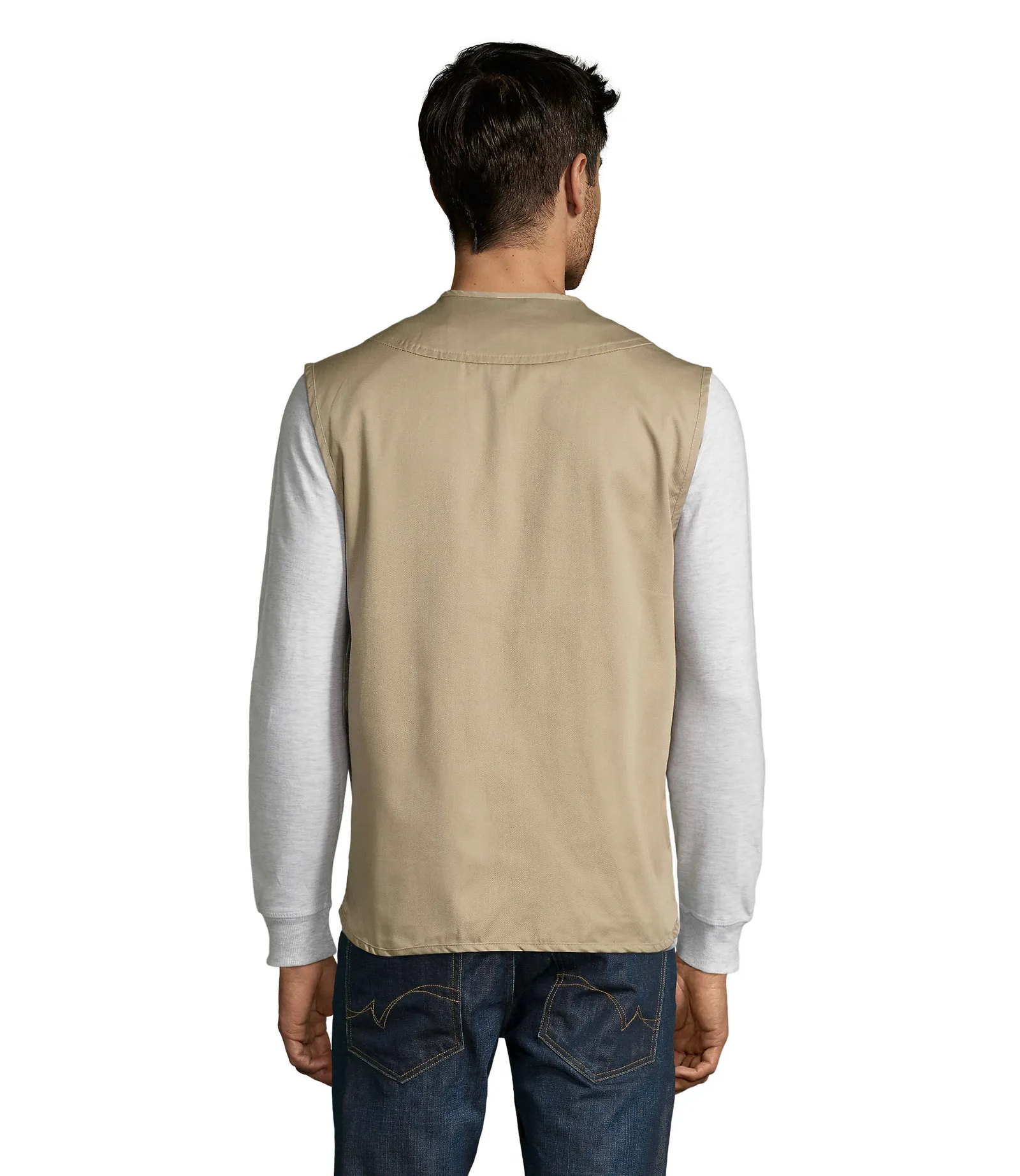 Gilet SOL'S Wild, Rope, su modello, retro