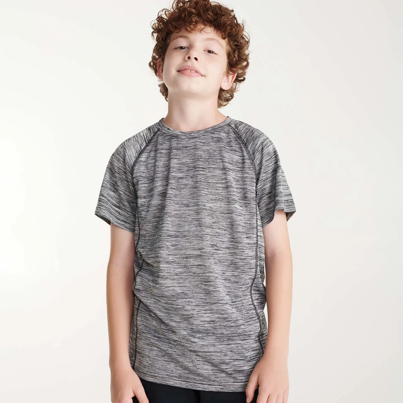 T-shirt tecnica Roly Austin, Nero Vigorè, dettaglio