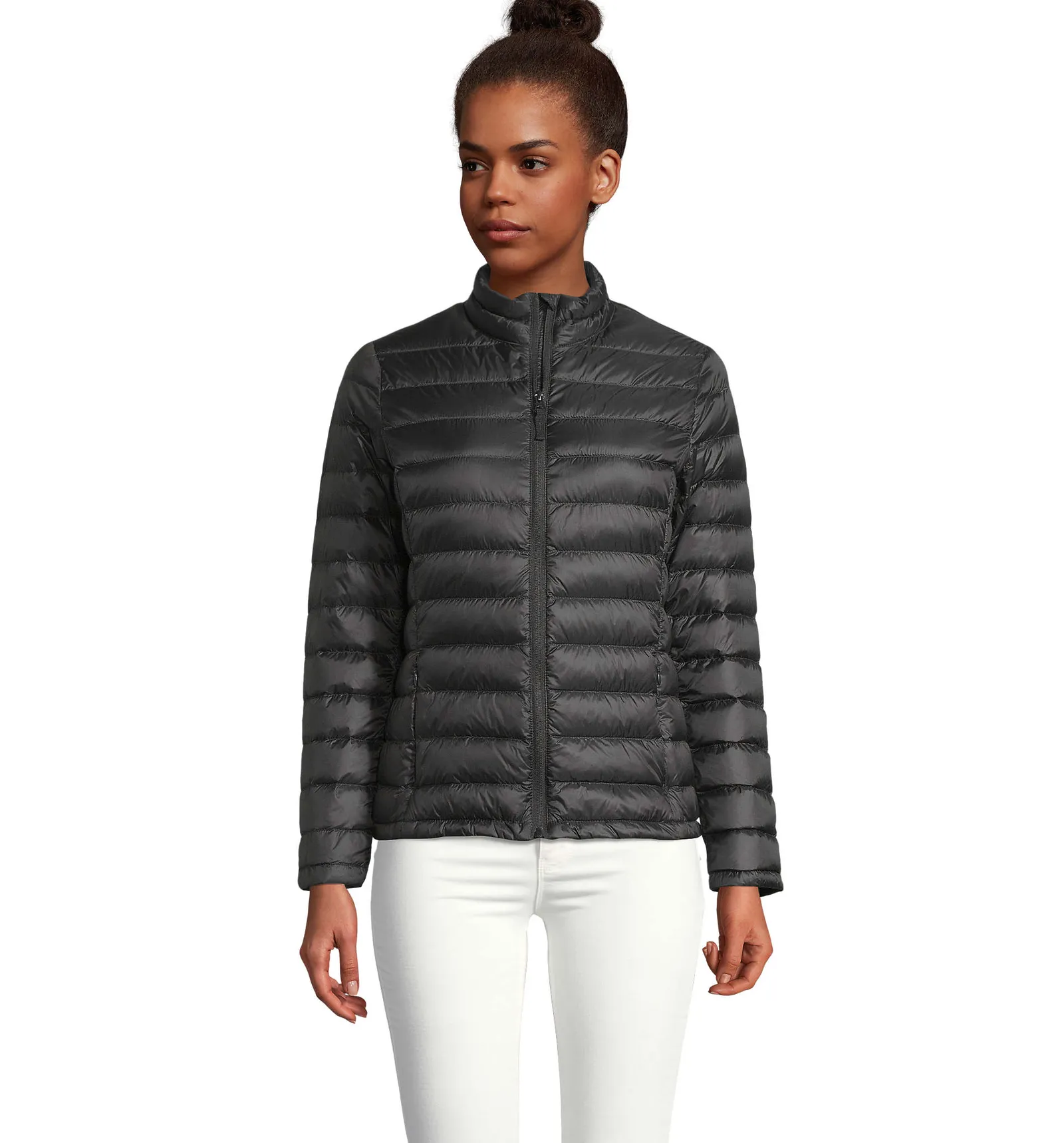 Giubbotto SOL'S Wilson Women, Black, su modello, fronte