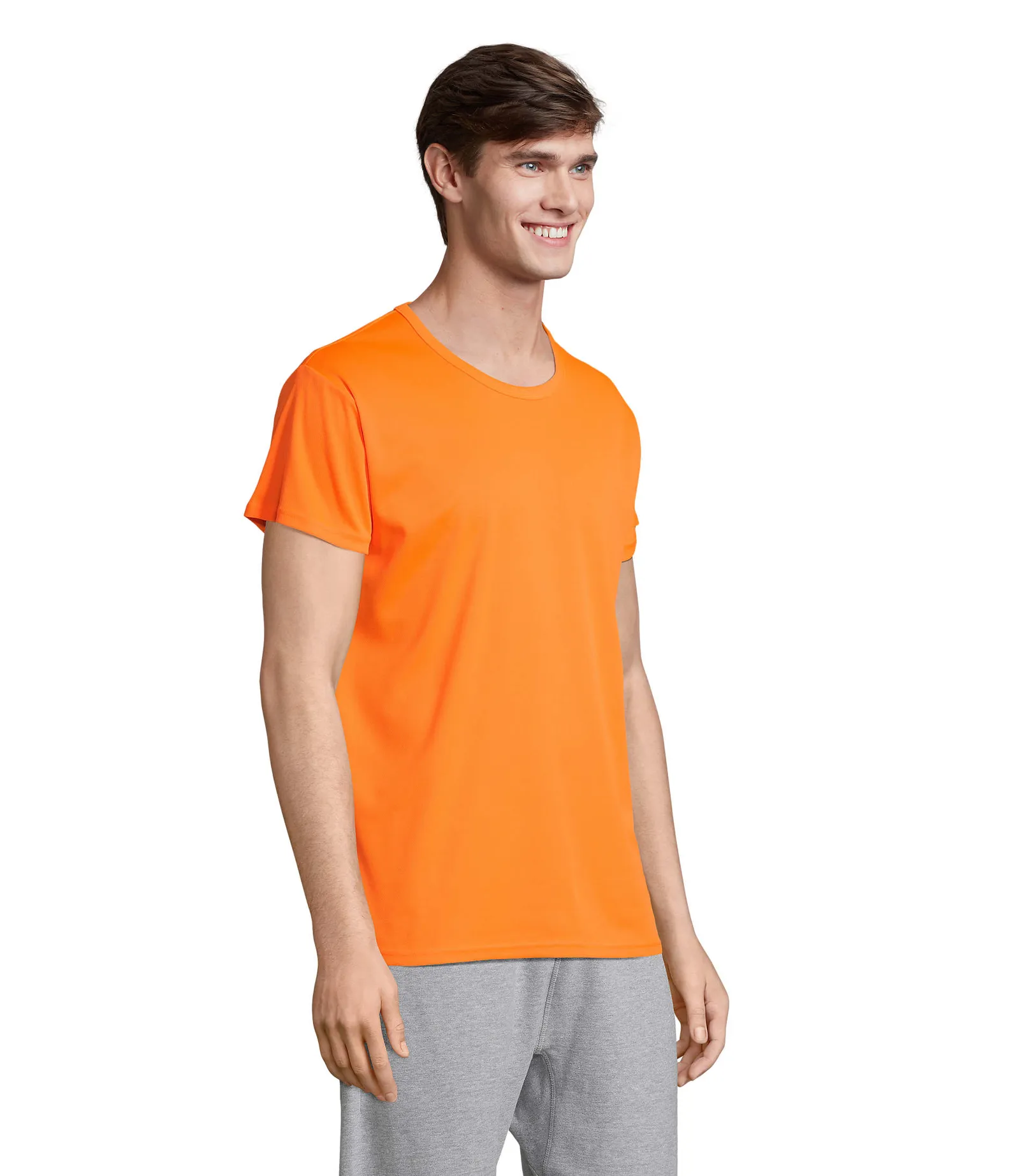 Sprint Arancio fluo indossata lato