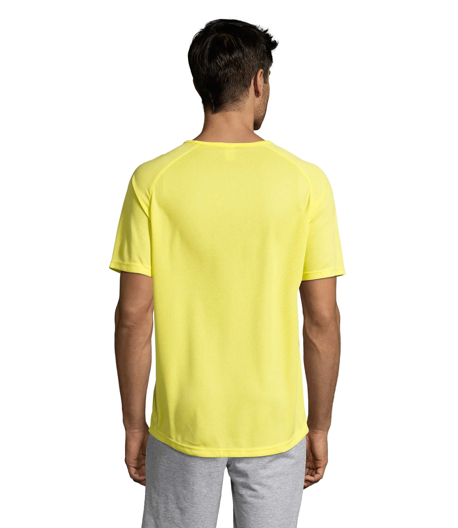 Sporty Giallo limone indossata retro