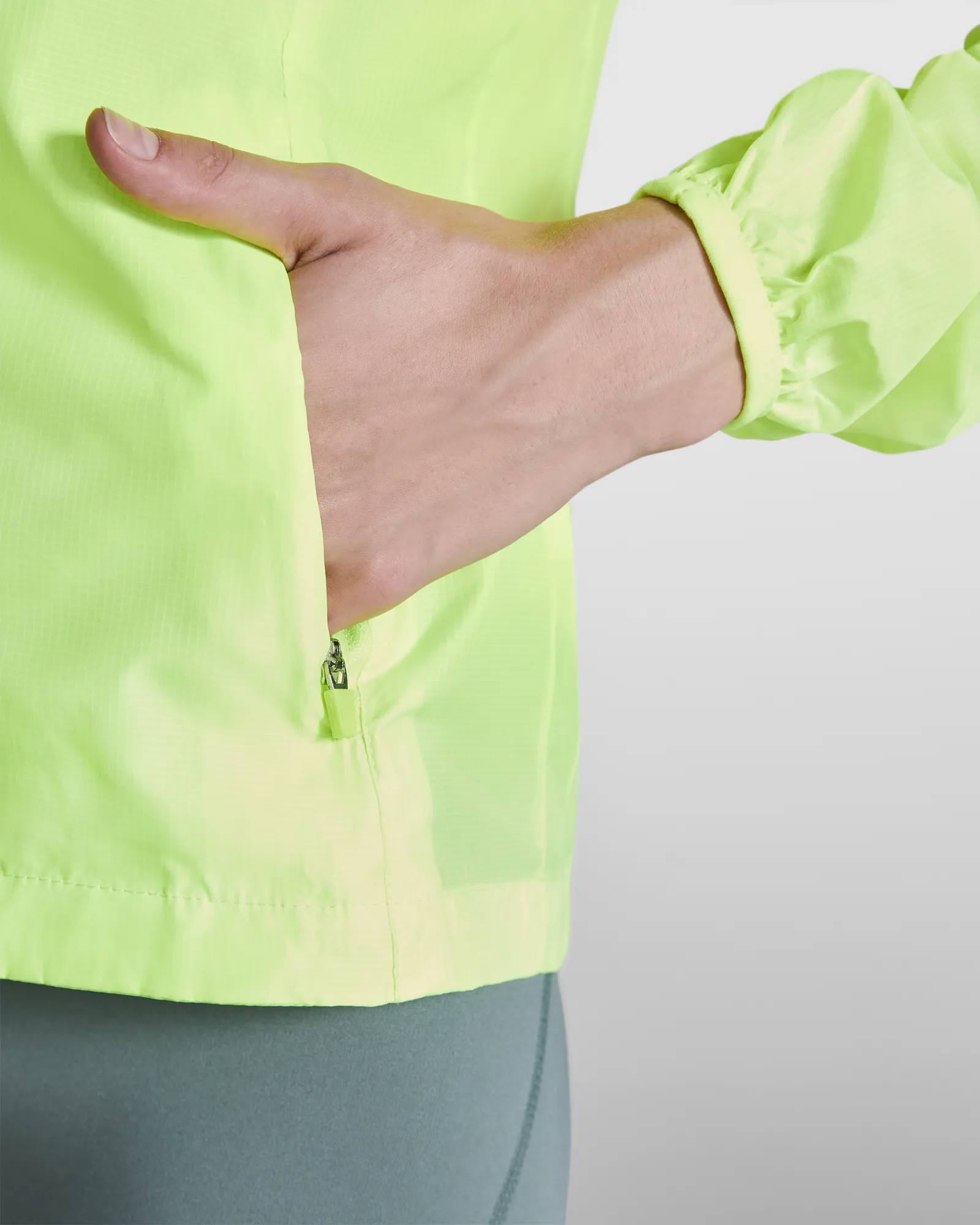 Giacca antivento Roly Glasgow Woman, Giallo Fluo, dettaglio 2