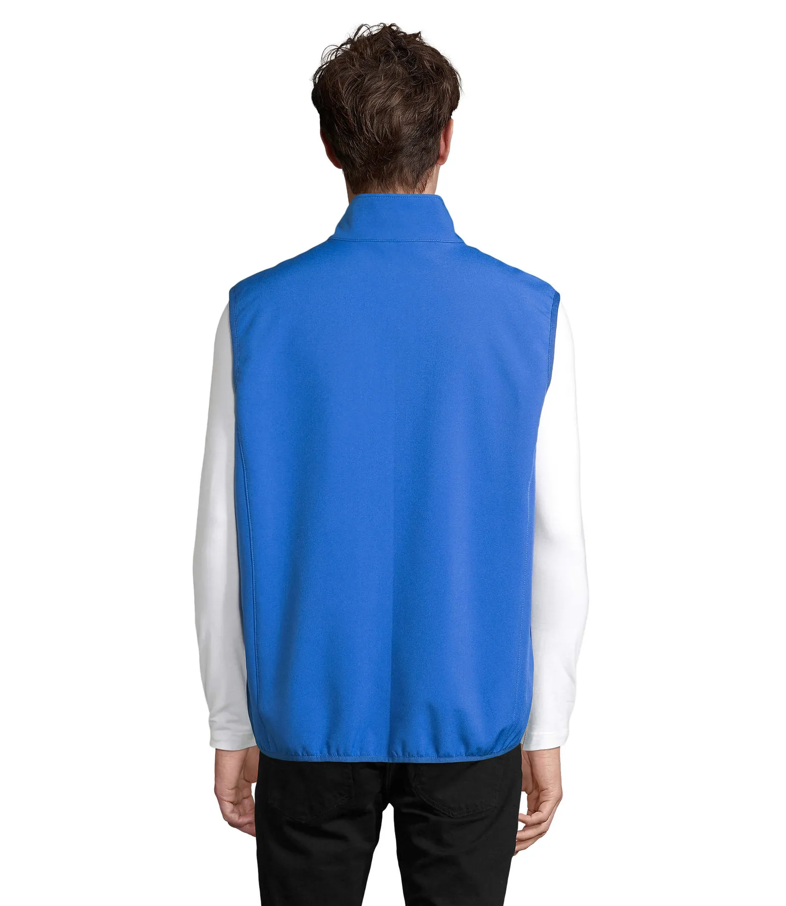 Gilet SOL'S Falcon BW Men, Royal blue, su modello, retro