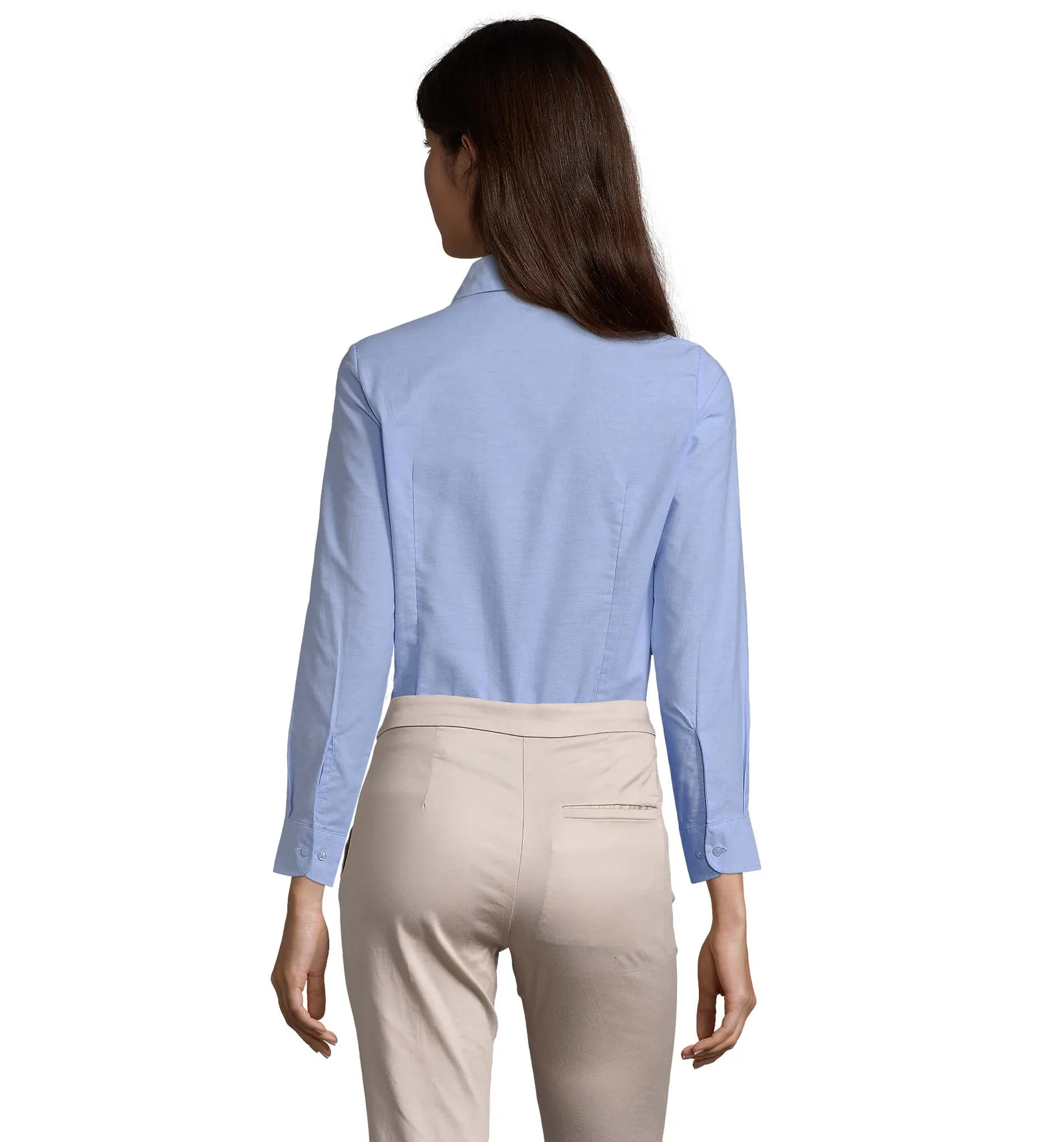 Camicia manica lunga SOL'S Embassy, Sky blue, su modello, retro
