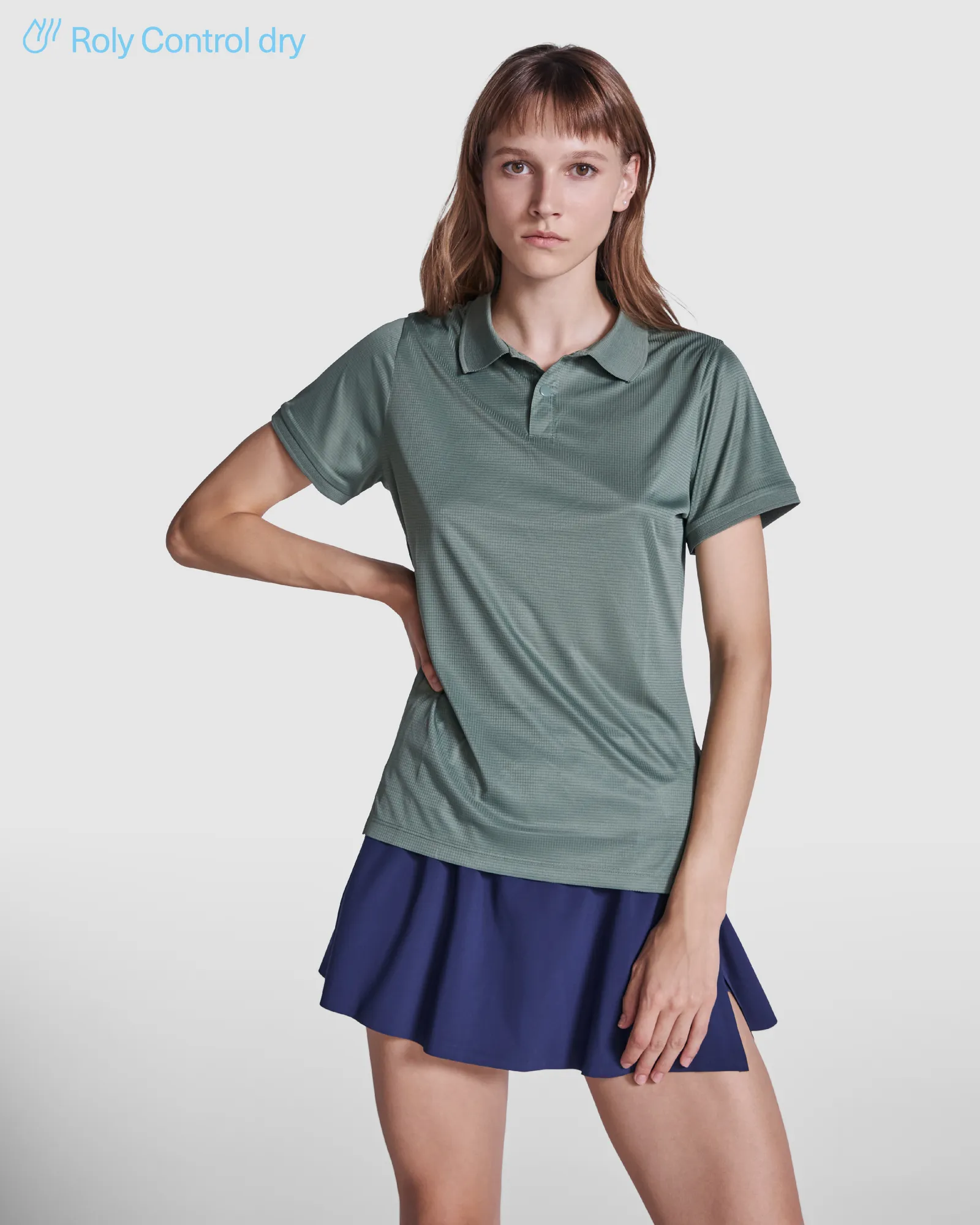 Polo tecnica Roly Tormo Woman, Verde Laurel