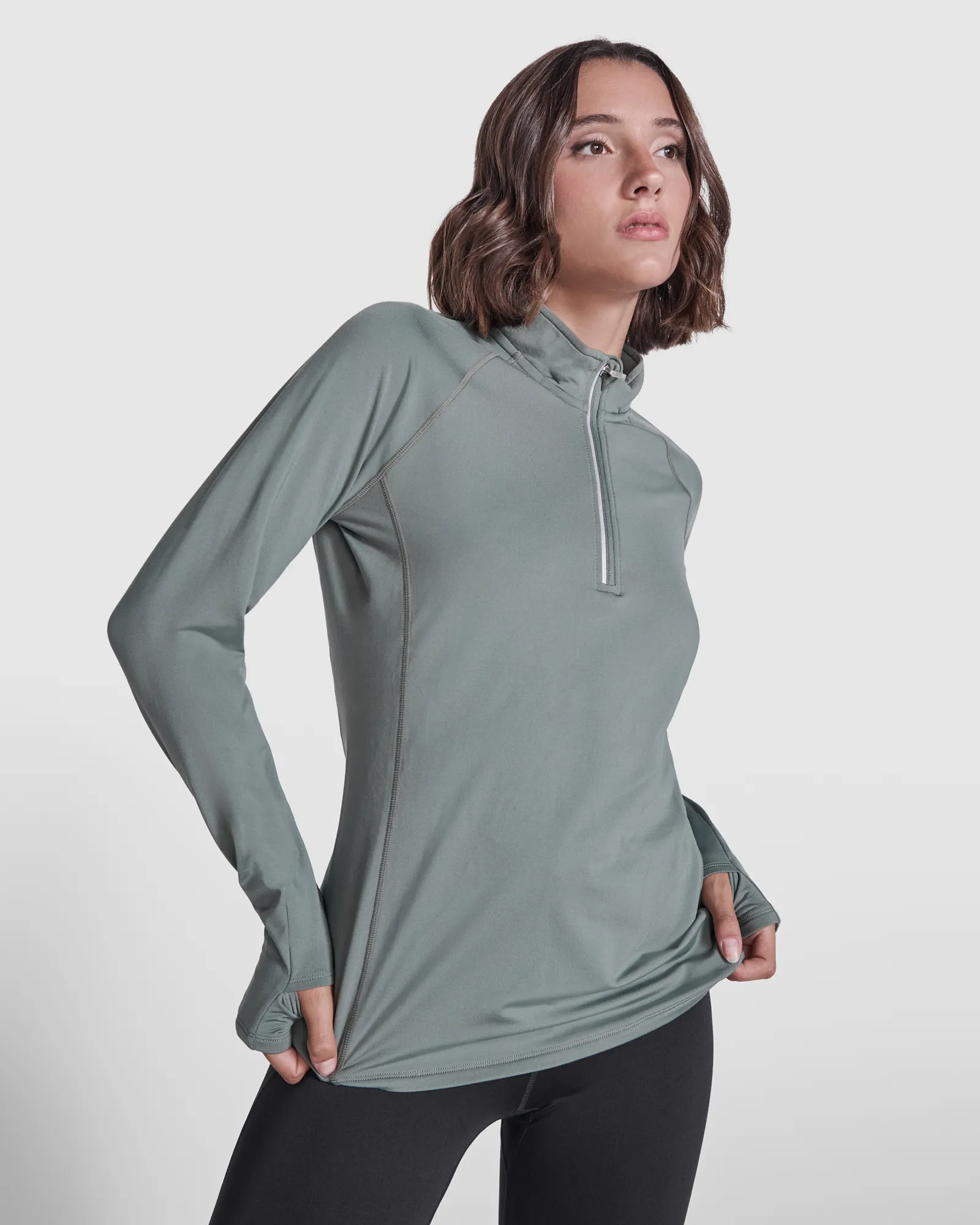 Felpa con zip Roly Estambul Woman, Verde Laurel