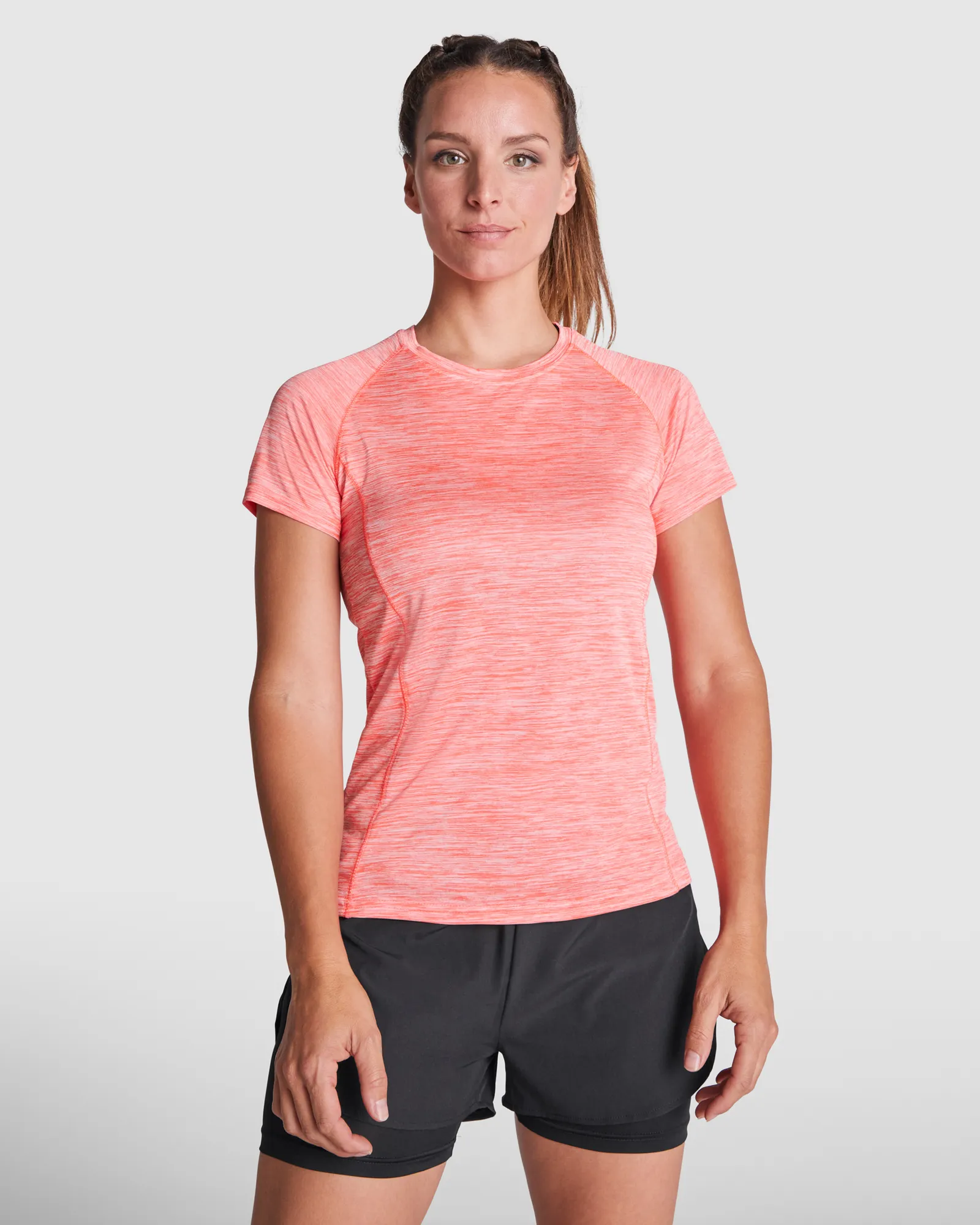 T-shirt tecnica Roly Austin Woman, Corallo Fluo Vigorè