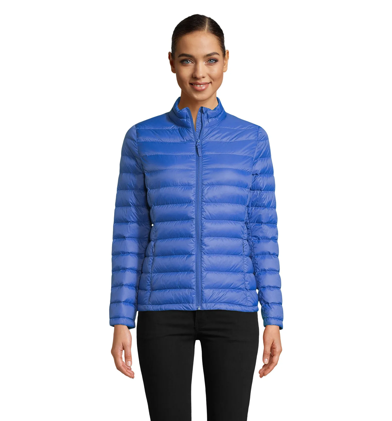 Giubbotto SOL'S Wilson Women, Royal blue, su modello, fronte