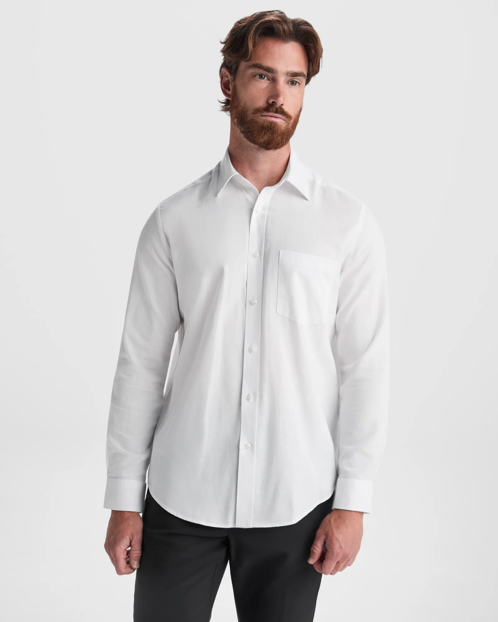 Camicia manica lunga Roly Oxford, Bianco