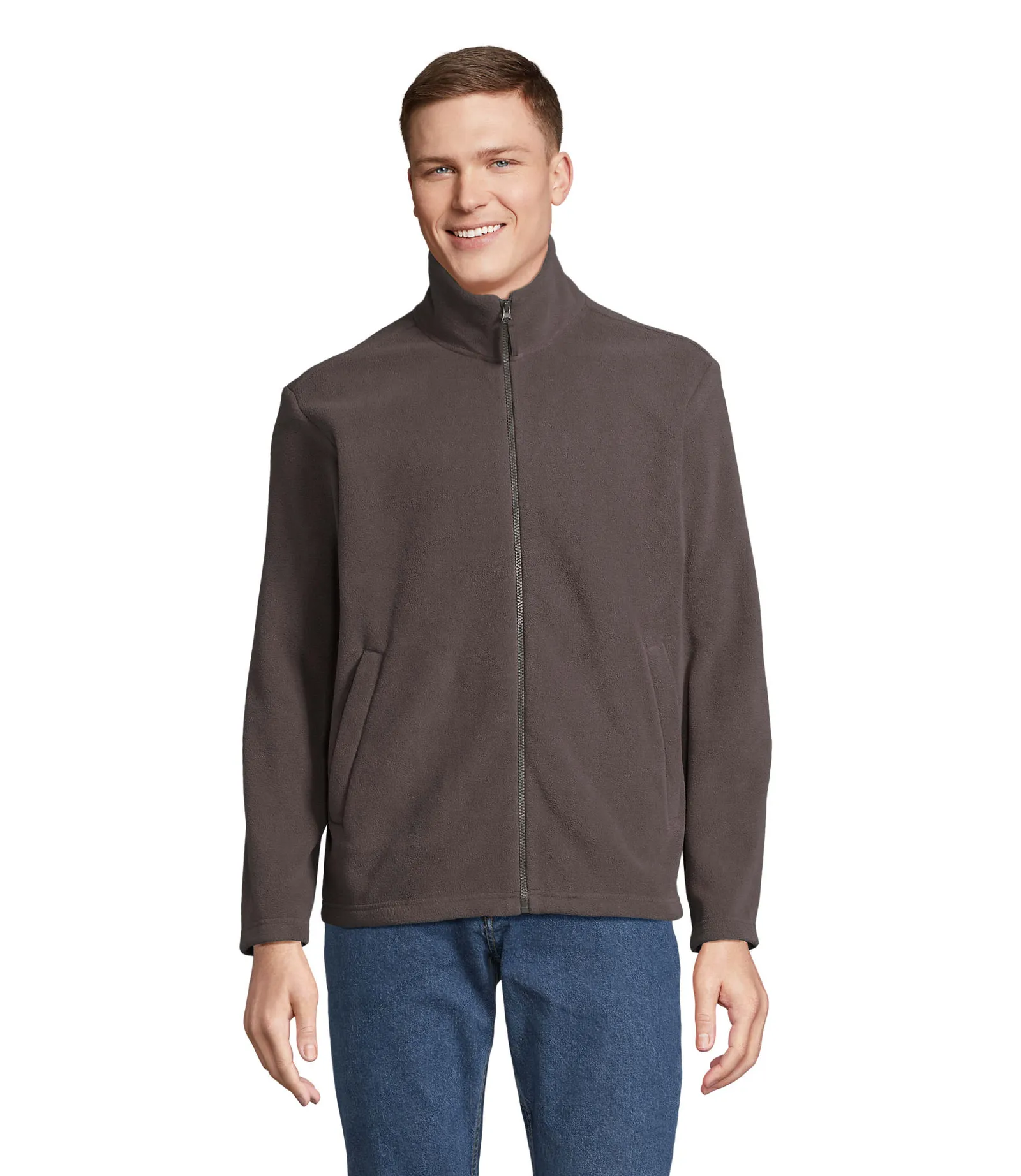 Pile SOL'S Nitro, Charcoal grey, su modello, fronte