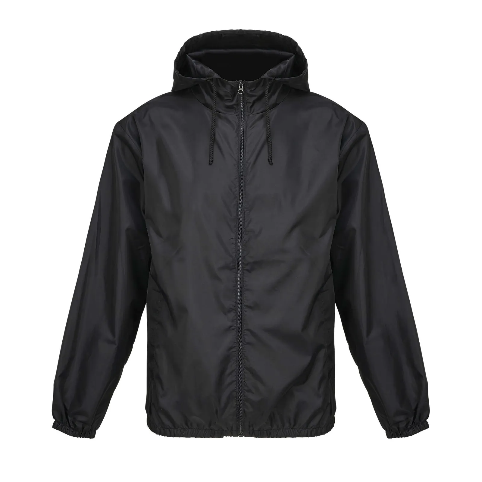 Giacca antivento SOL'S Shield, Black, su modello, fronte