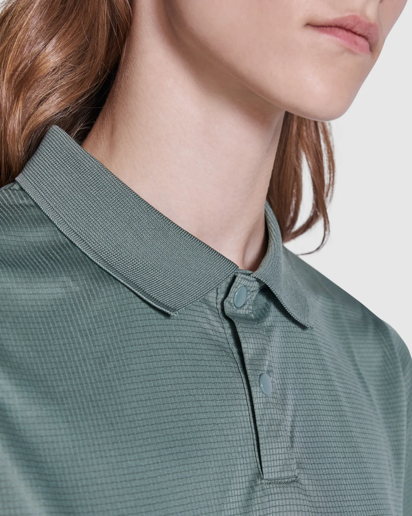 Polo tecnica Roly Tormo Woman, Verde Laurel, dettaglio 4
