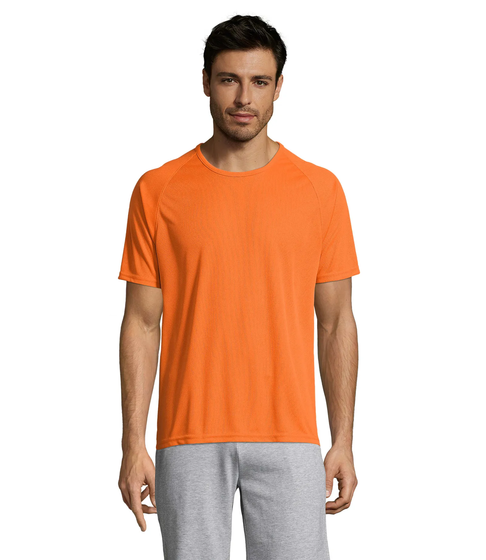 Sporty Arancio indossata fronte