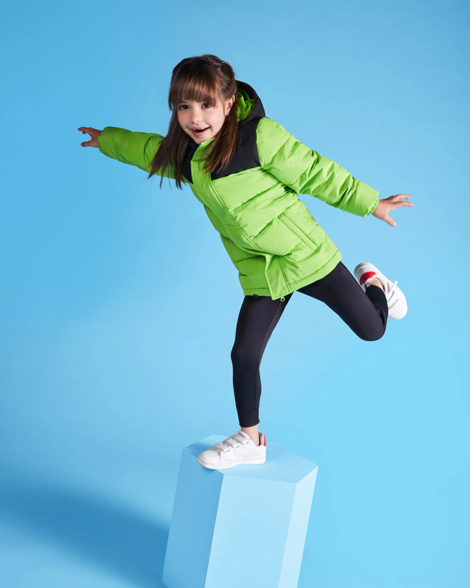 Parka Roly Tallin, Lime/Nero, dettaglio