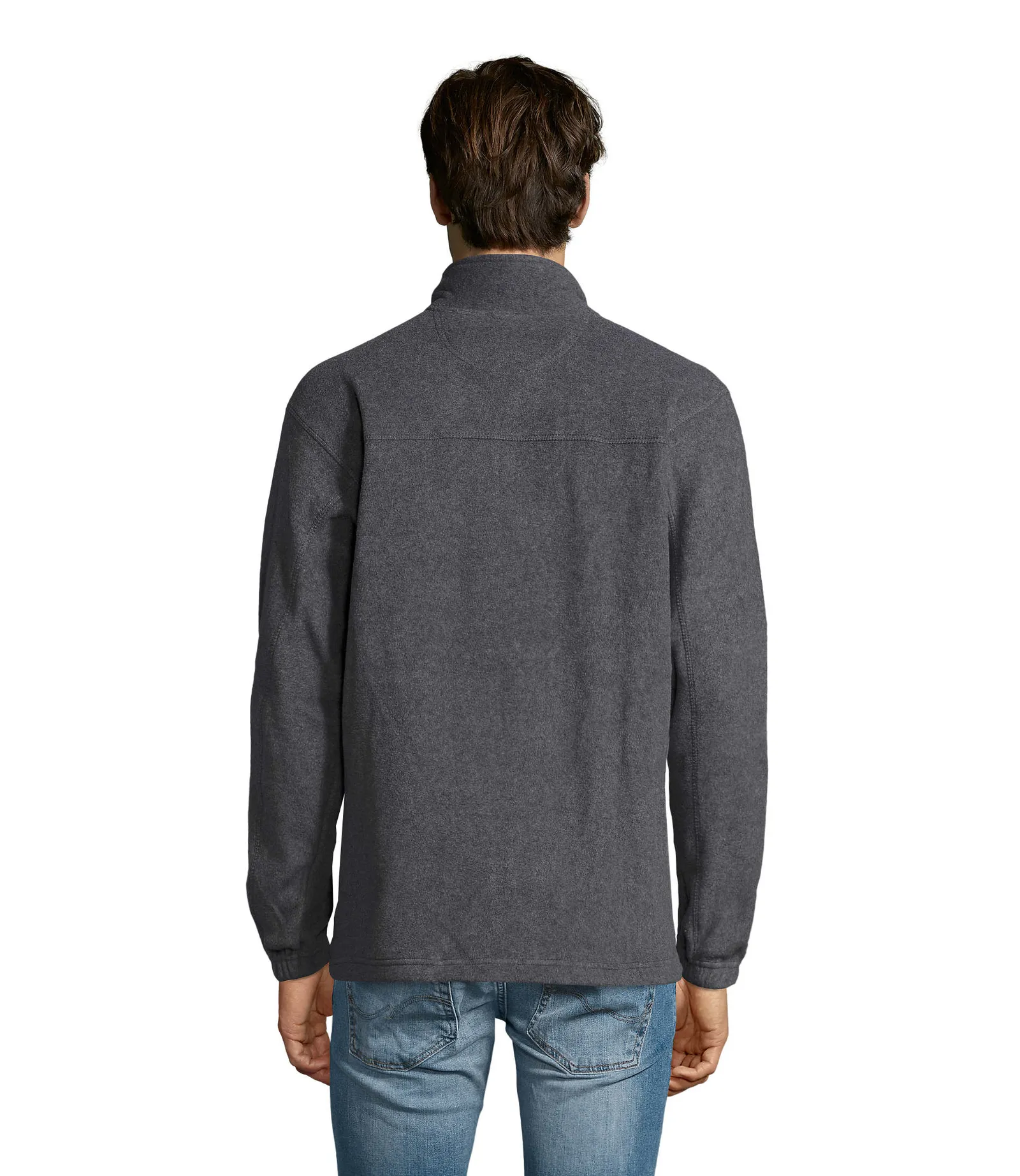 Pile SOL'S North, Grey melange, su modello, retro