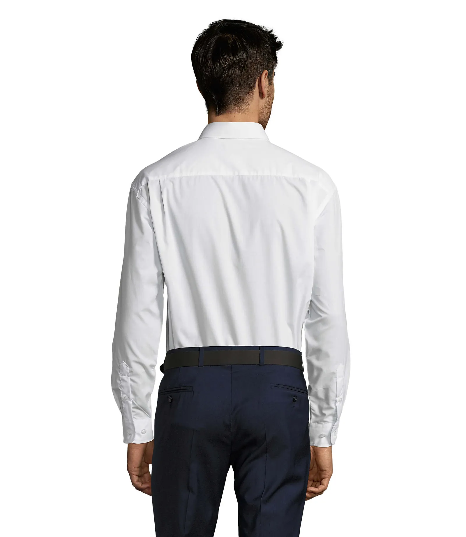 Camicia manica lunga SOL'S Baltimore, White, su modello, retro