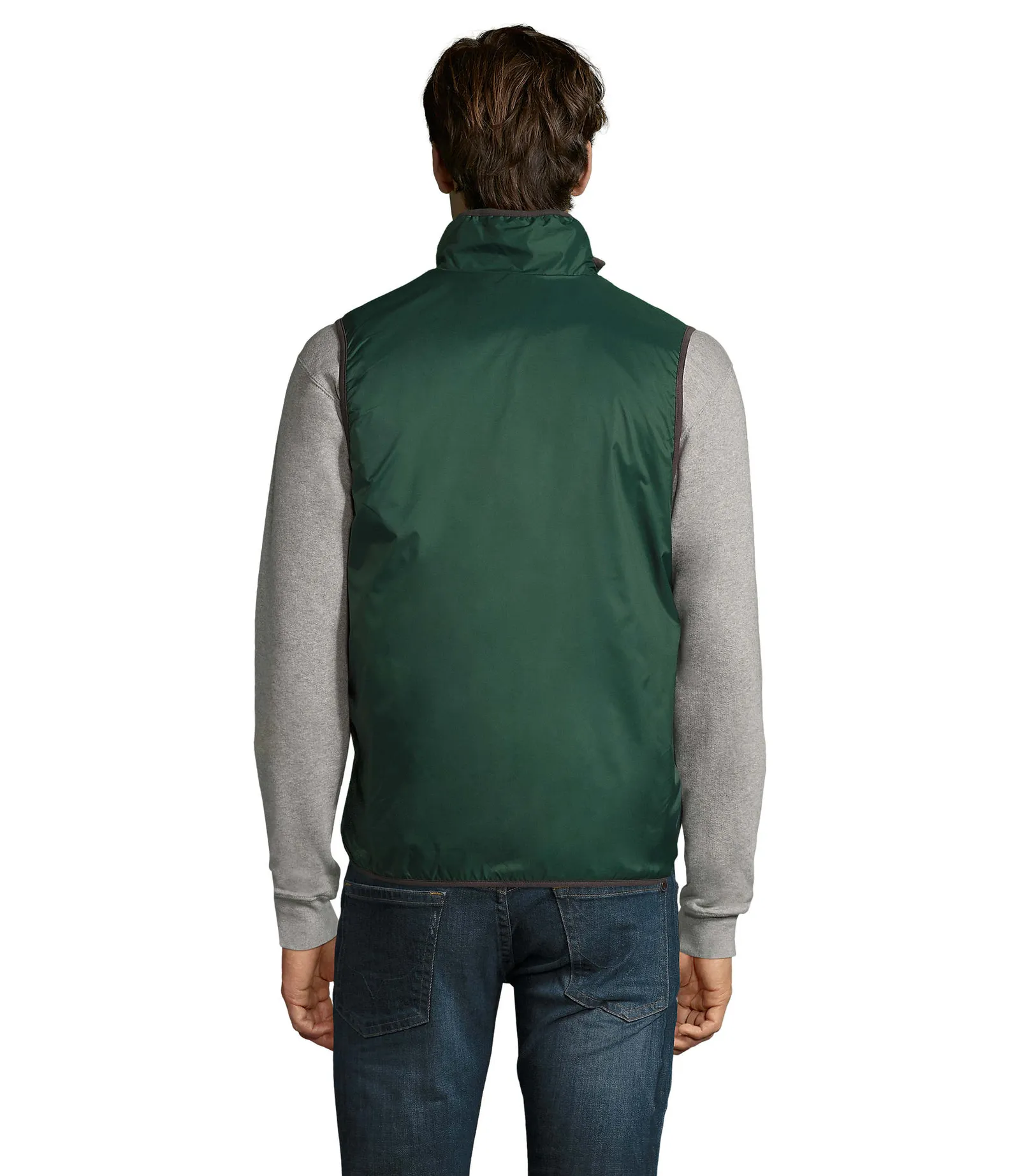 Gilet SOL'S Winner, Forest green, su modello, retro