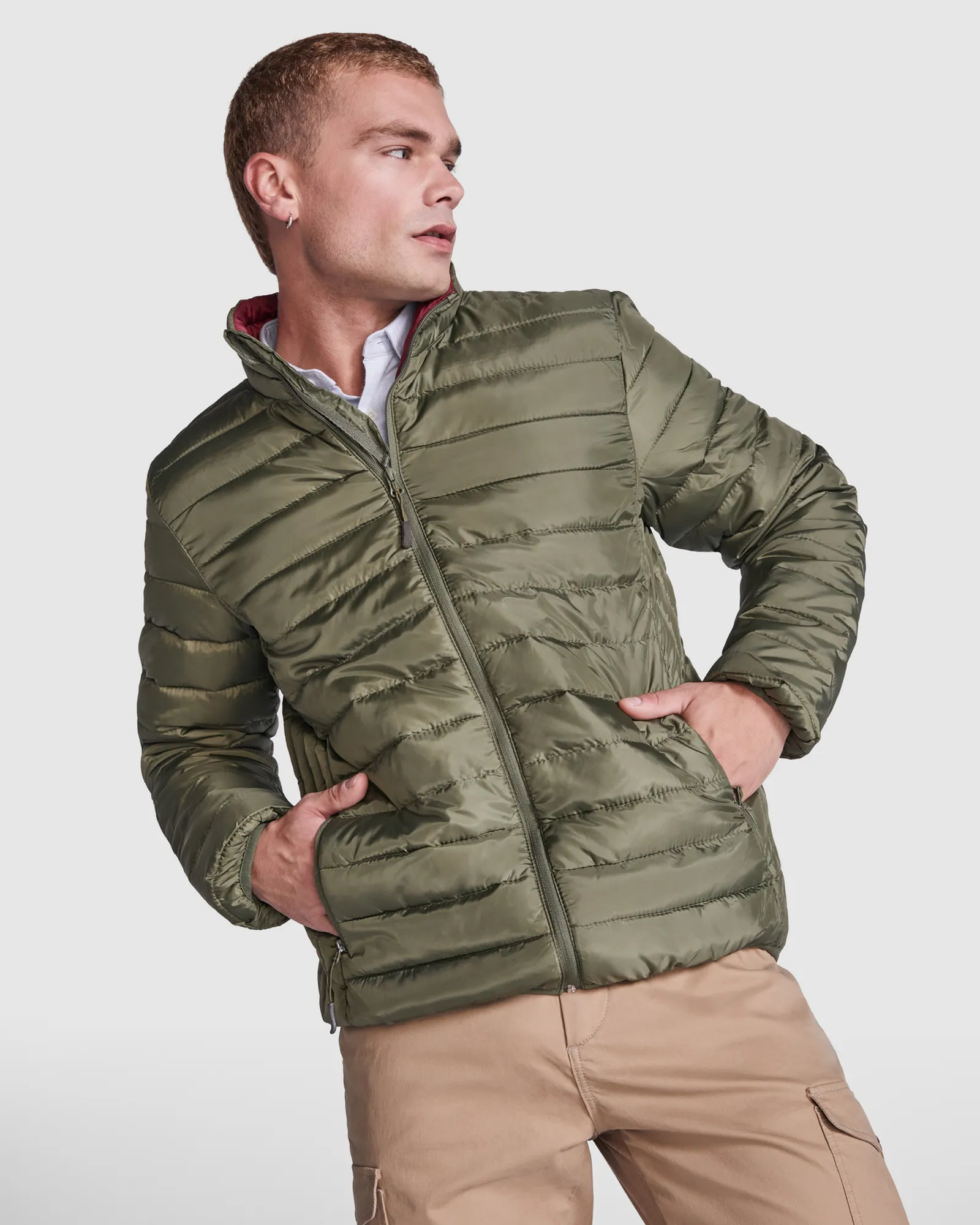 Giubbotto Roly Finland, Verde Militare, dettaglio 4
