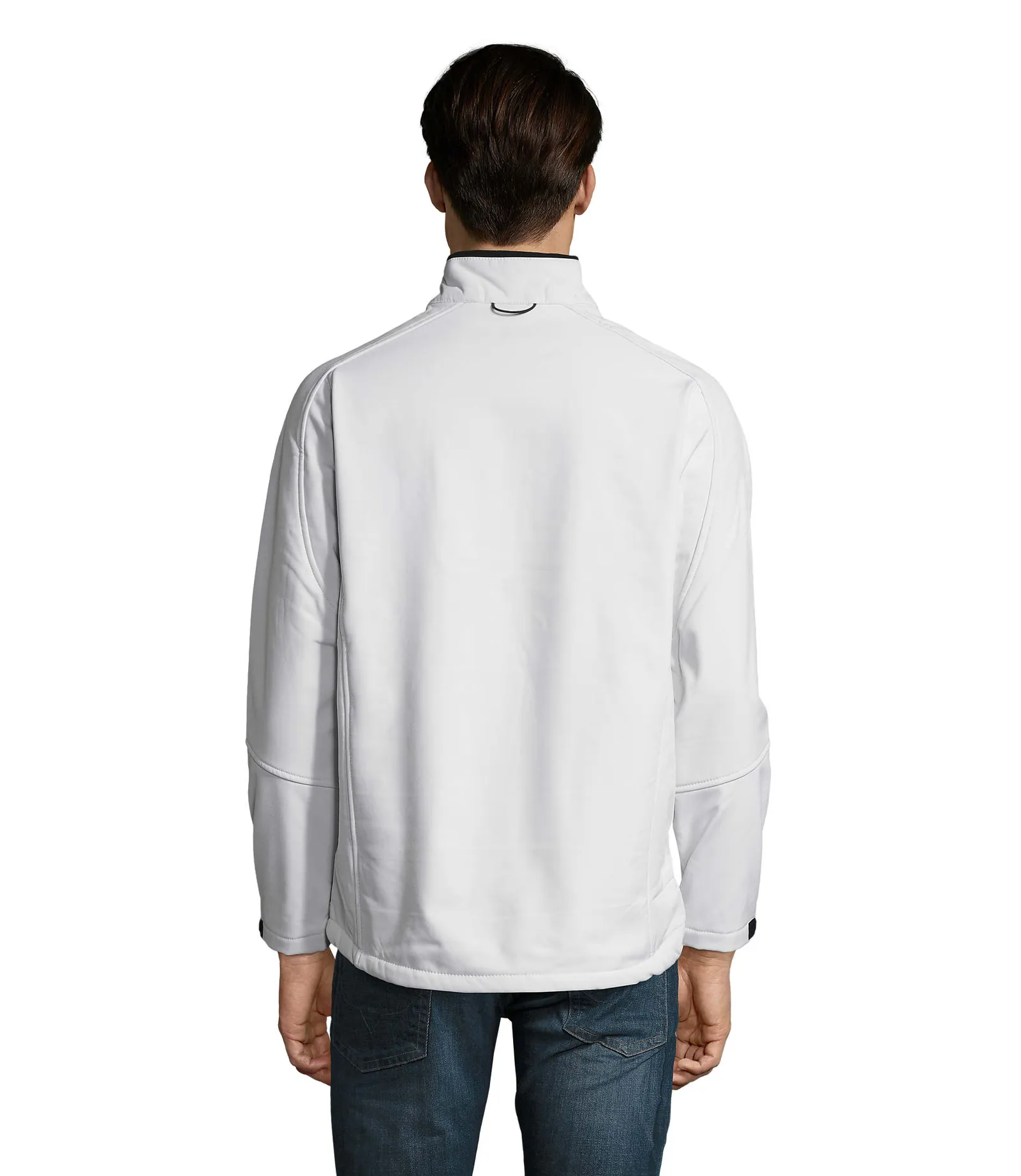 Softshell SOL'S Relax, White, su modello, retro
