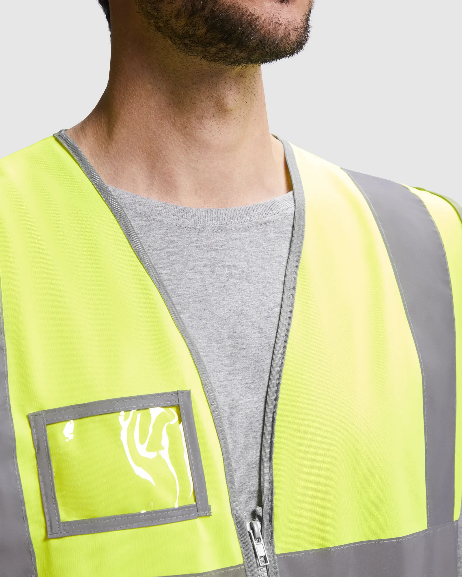 Gilet Roly Polux, Giallo Fluo, dettaglio 3